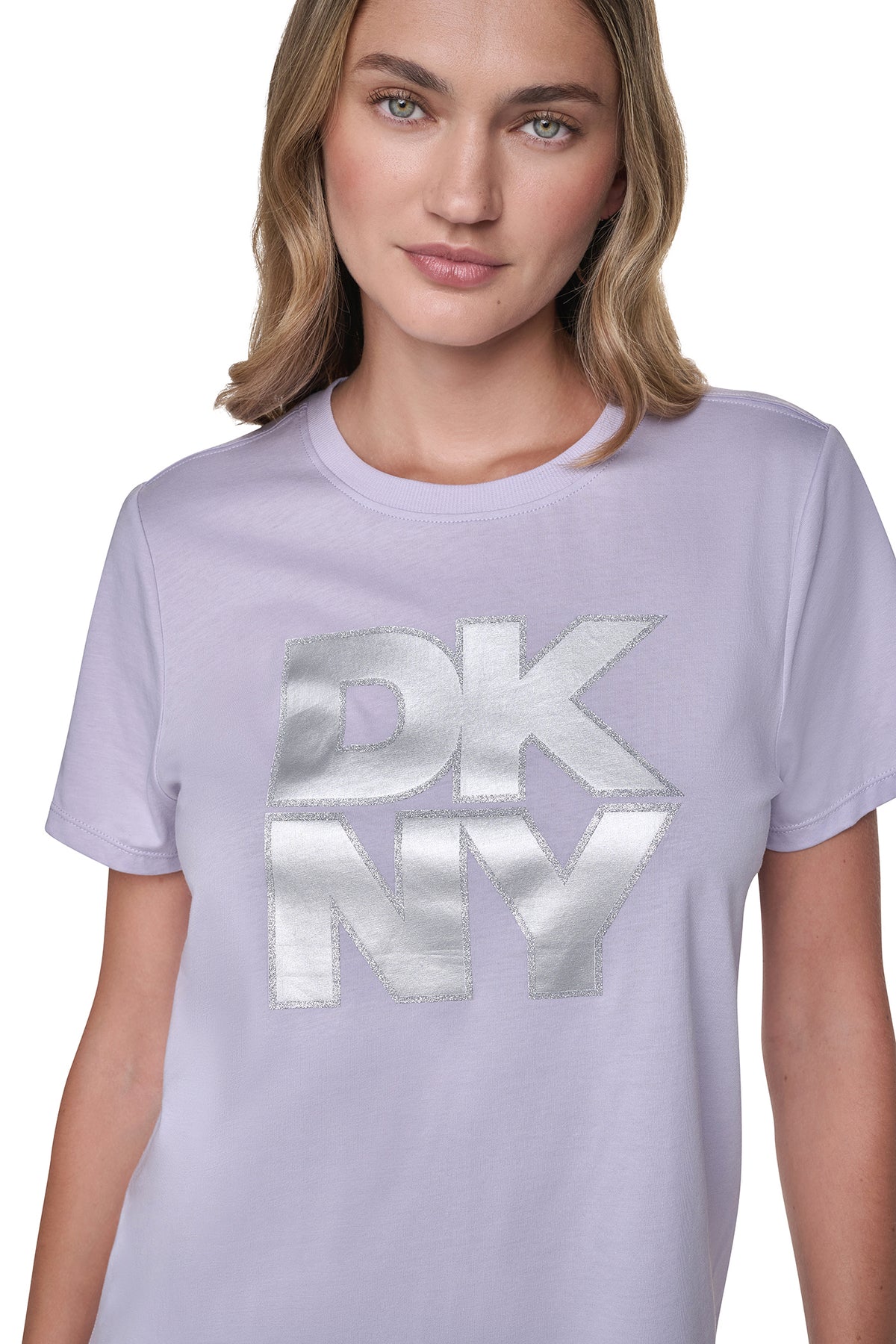 STACKED FOIL GLITTER LOGO TEE View 1 | Gifts Under $100 STACKED FOIL GLITTER LOGO TEE View 1 | Gifts Under $100