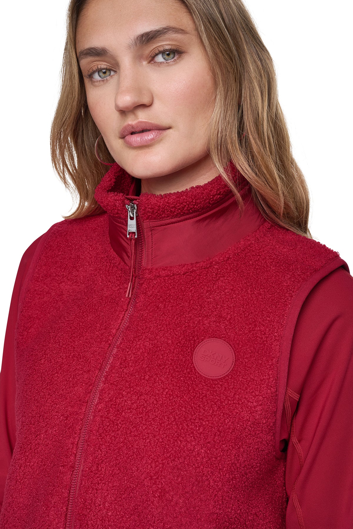 MOCK NECK SHERPA VEST View 2 | WOMENS COATS & JACKETS MOCK NECK SHERPA VEST View 2 | WOMENS COATS & JACKETS