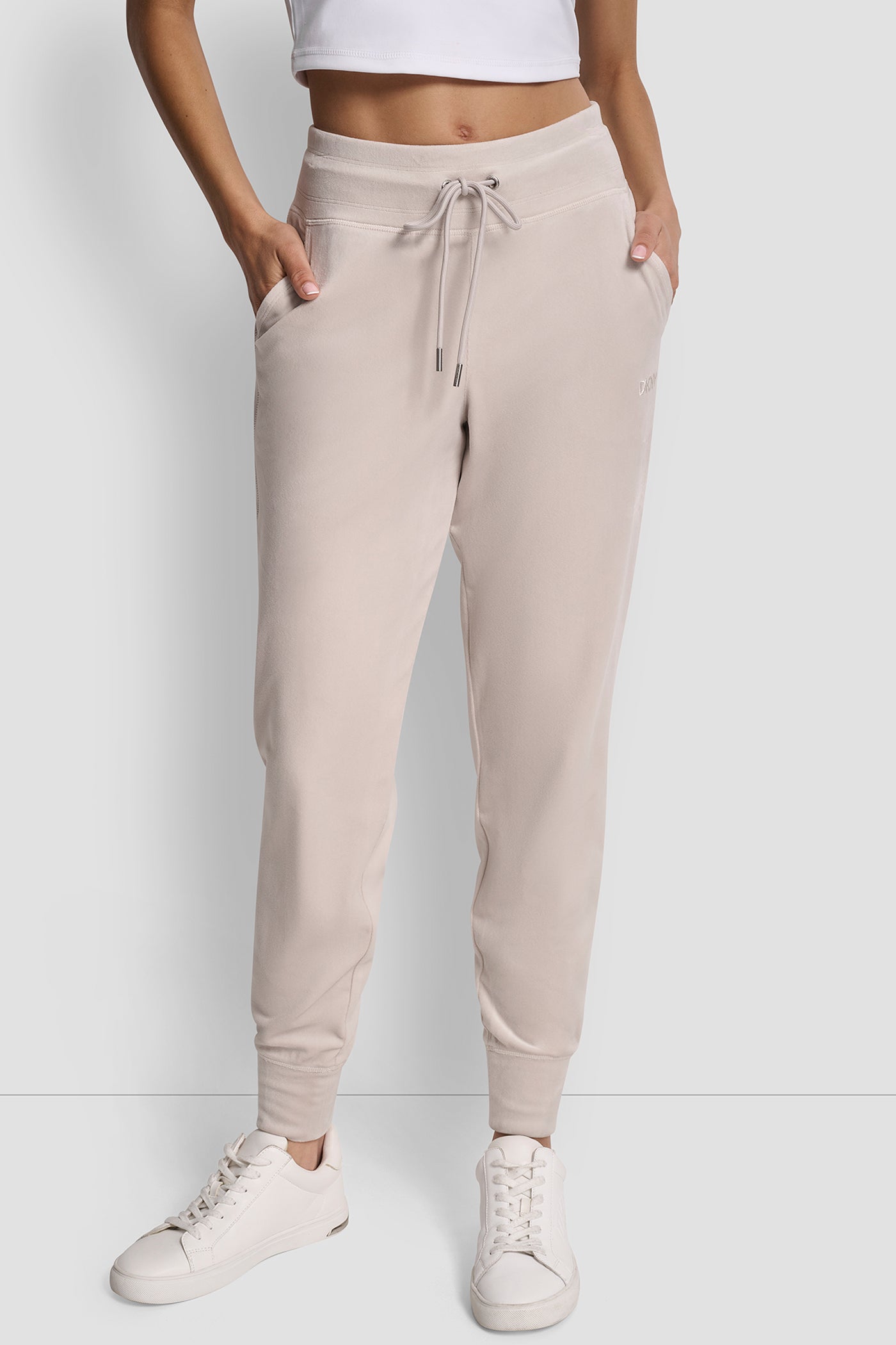 EMBROIDERY LOGO CUFFED SLIM FIT JOGGER WITH POCKETS VIEW 1 | New Arrivals EMBROIDERY LOGO CUFFED SLIM FIT JOGGER WITH POCKETS VIEW 1 | New Arrivals