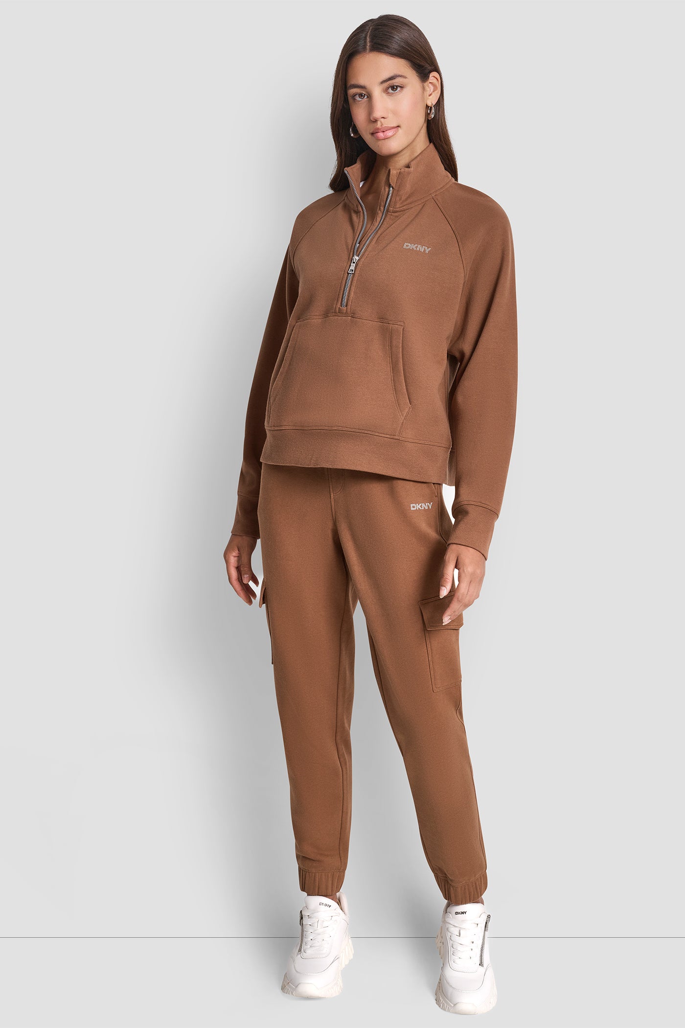 LOGO EMBELLISHED HALF ZIP SWEATSHIRT VIEW 5 | New Arrivals LOGO EMBELLISHED HALF ZIP SWEATSHIRT VIEW 5 | New Arrivals