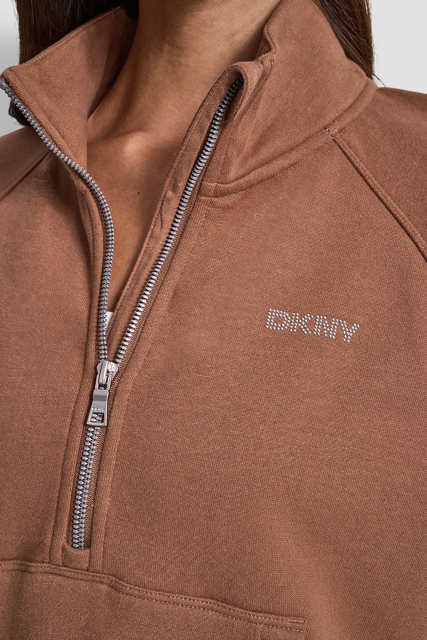 LOGO EMBELLISHED HALF ZIP SWEATSHIRT VIEW 4 | New Arrivals LOGO EMBELLISHED HALF ZIP SWEATSHIRT VIEW 4 | New Arrivals