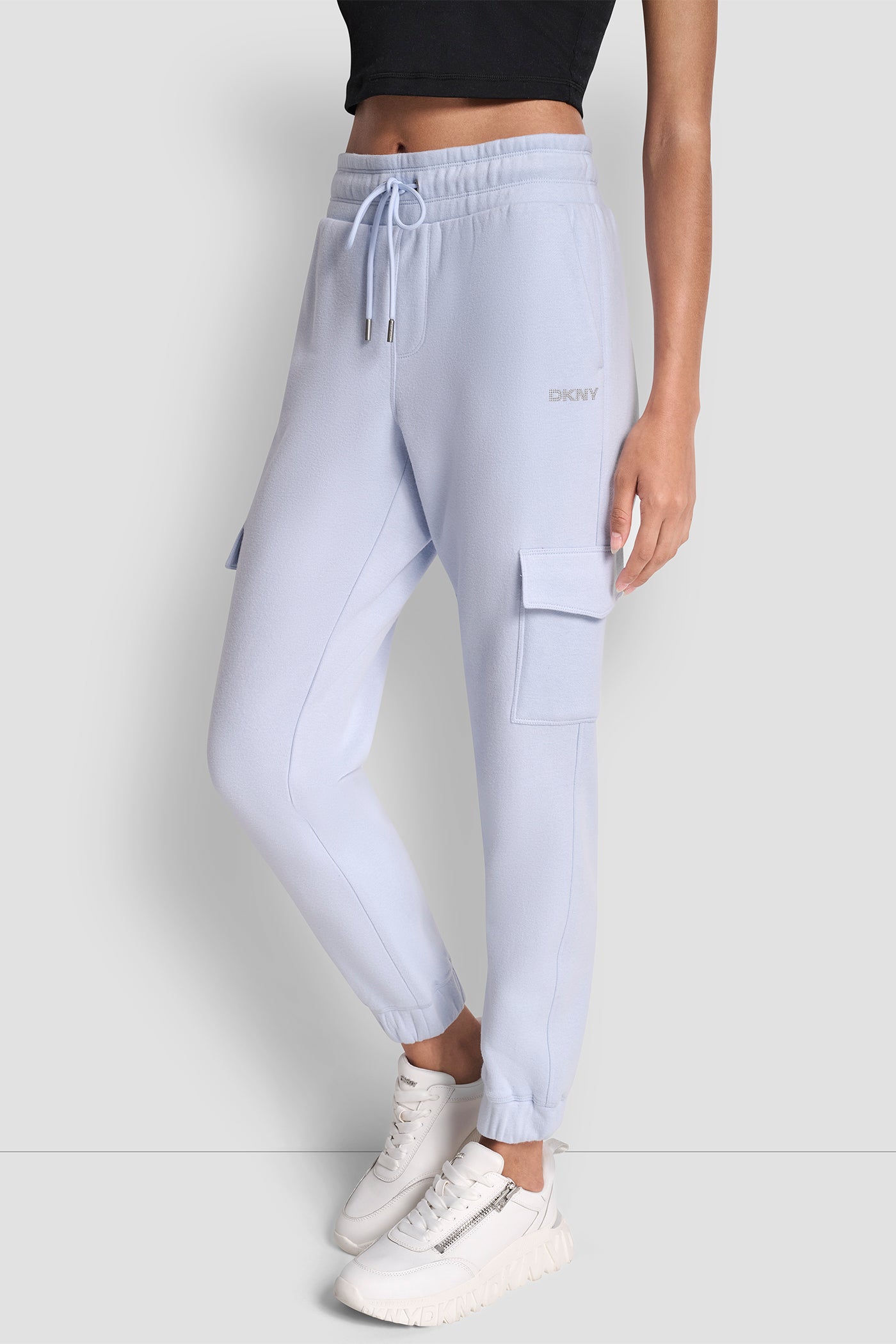 HIGH RISE LOGO EMBELLISHED SLIM CARGO JOGGER VIEW 3 | Sweatshirts & Joggers HIGH RISE LOGO EMBELLISHED SLIM CARGO JOGGER VIEW 3 | Sweatshirts & Joggers