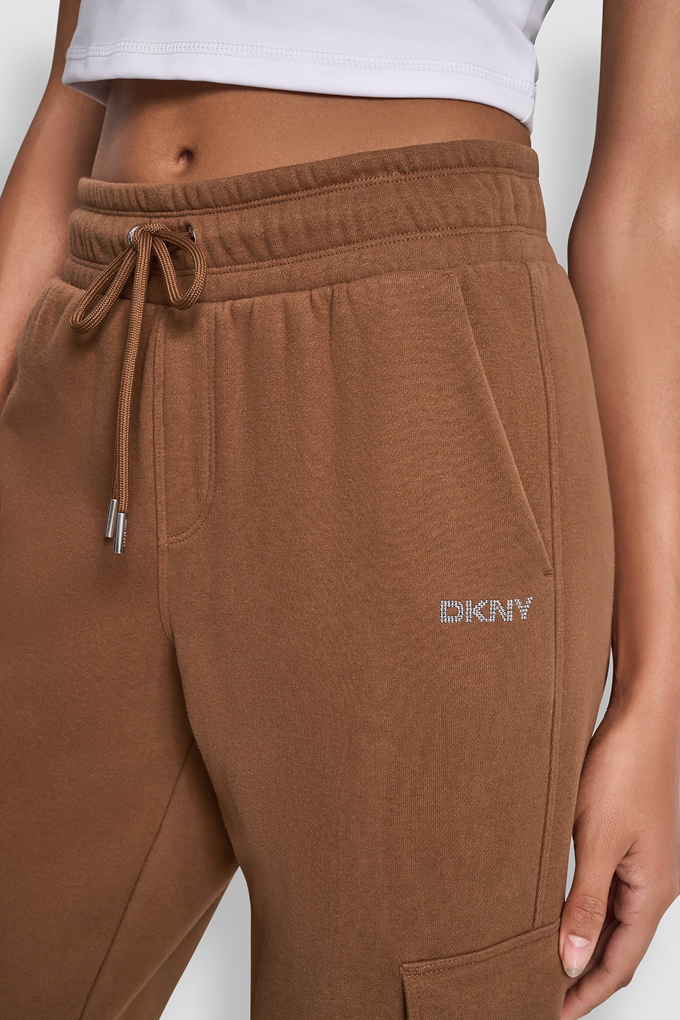 HIGH RISE LOGO EMBELLISHED SLIM CARGO JOGGER VIEW 4 | Sweatshirts & Joggers HIGH RISE LOGO EMBELLISHED SLIM CARGO JOGGER VIEW 4 | Sweatshirts & Joggers
