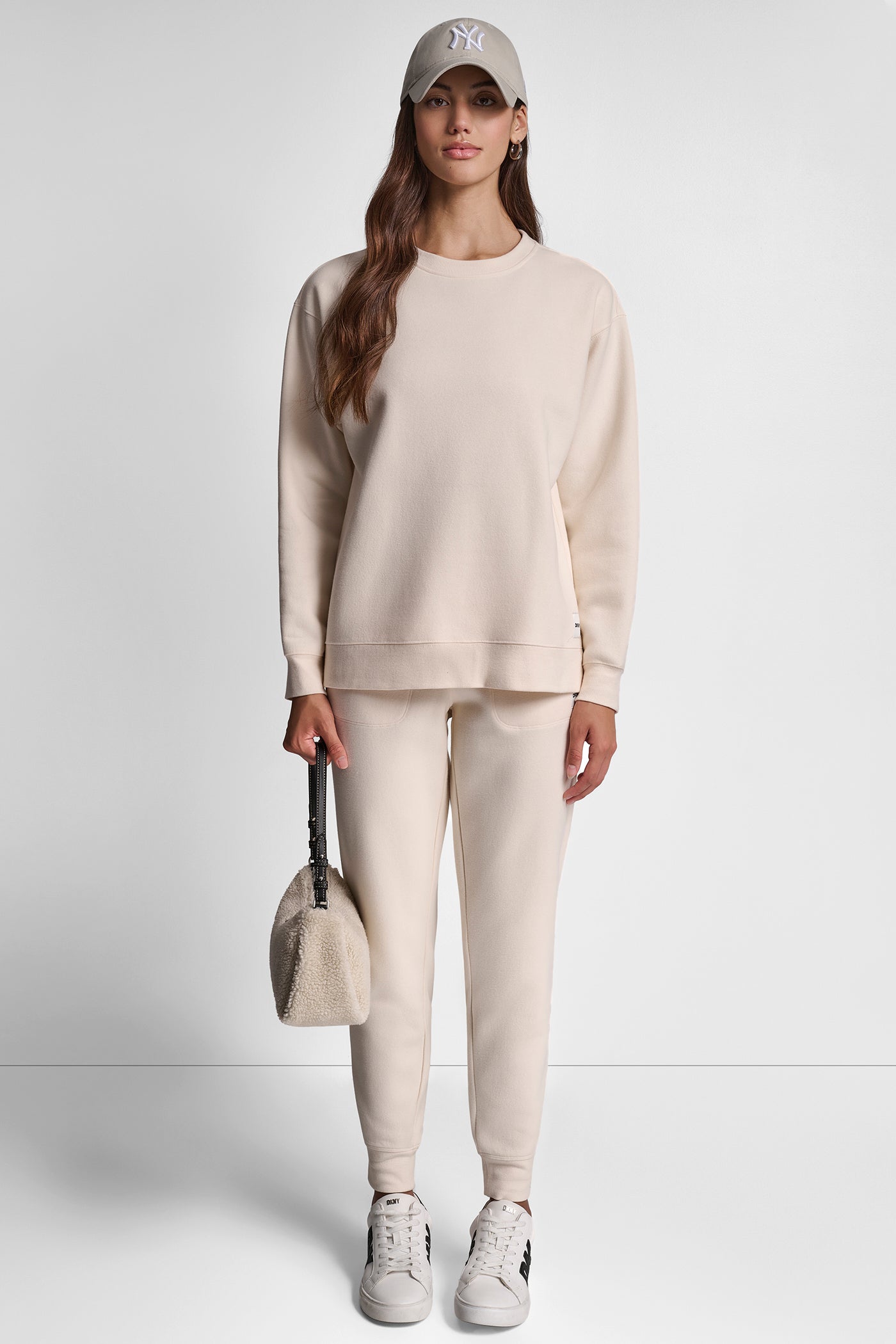 TONAL LOGO PATCH CREW NECK LONG LINE PULLOVER VIEW 5 | New Arrivals TONAL LOGO PATCH CREW NECK LONG LINE PULLOVER VIEW 5 | New Arrivals
