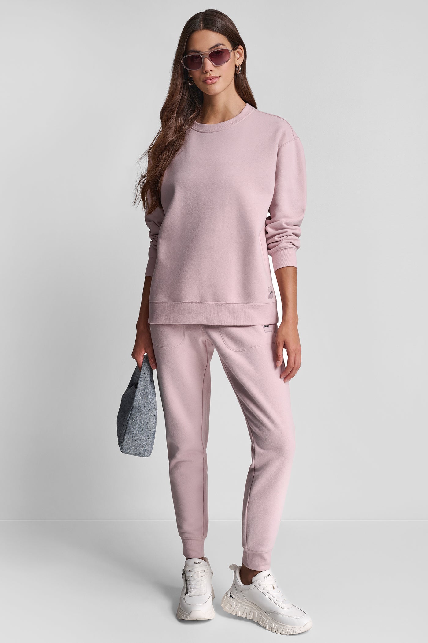 TONAL LOGO PATCH CREW NECK LONG LINE PULLOVER VIEW 6 | New Arrivals TONAL LOGO PATCH CREW NECK LONG LINE PULLOVER VIEW 6 | New Arrivals