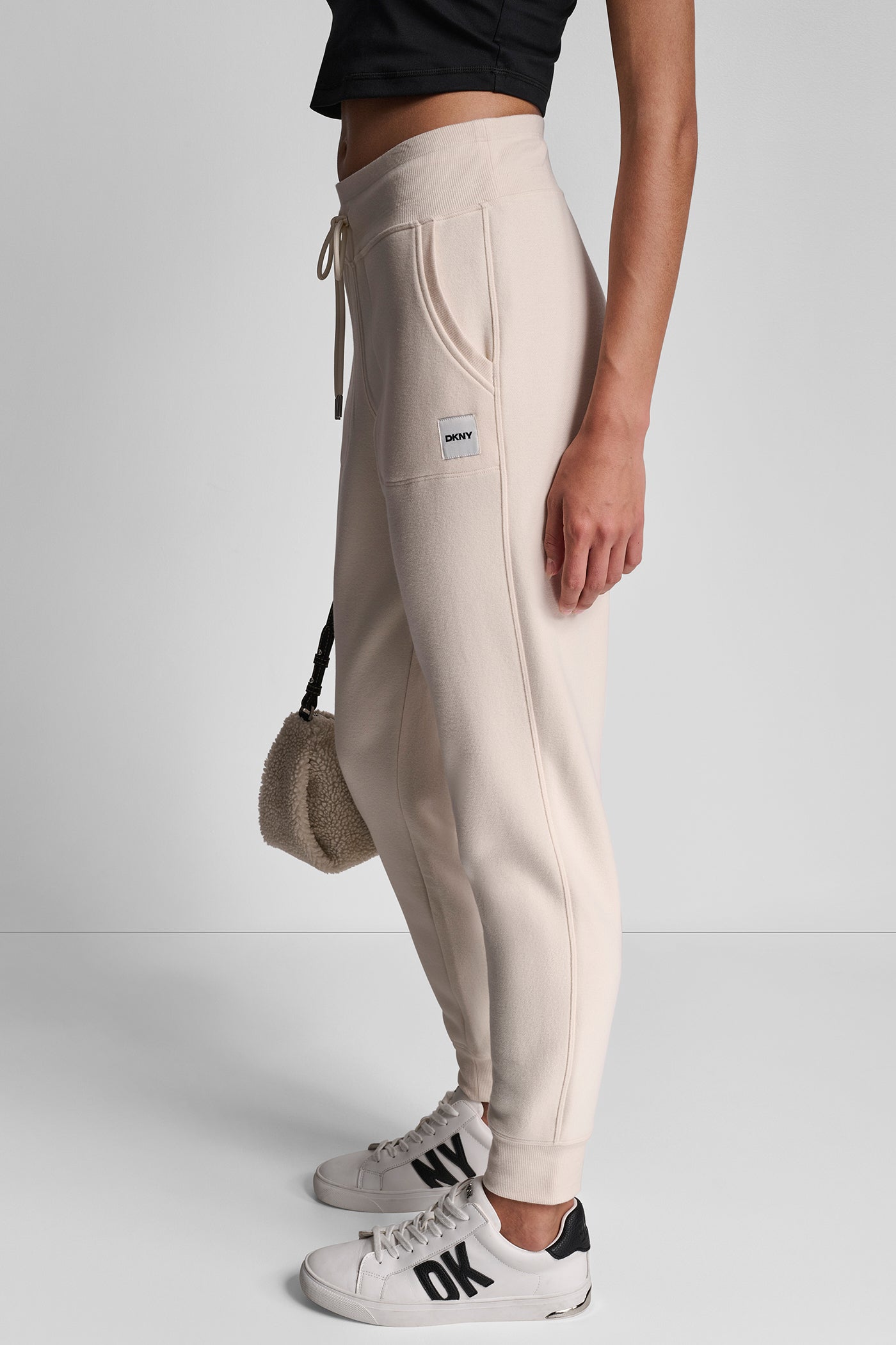 TONAL LOGO PATCH LOGO RIB TRIM JOGGER WITH POCKETS VIEW 3 | New Arrivals TONAL LOGO PATCH LOGO RIB TRIM JOGGER WITH POCKETS VIEW 3 | New Arrivals