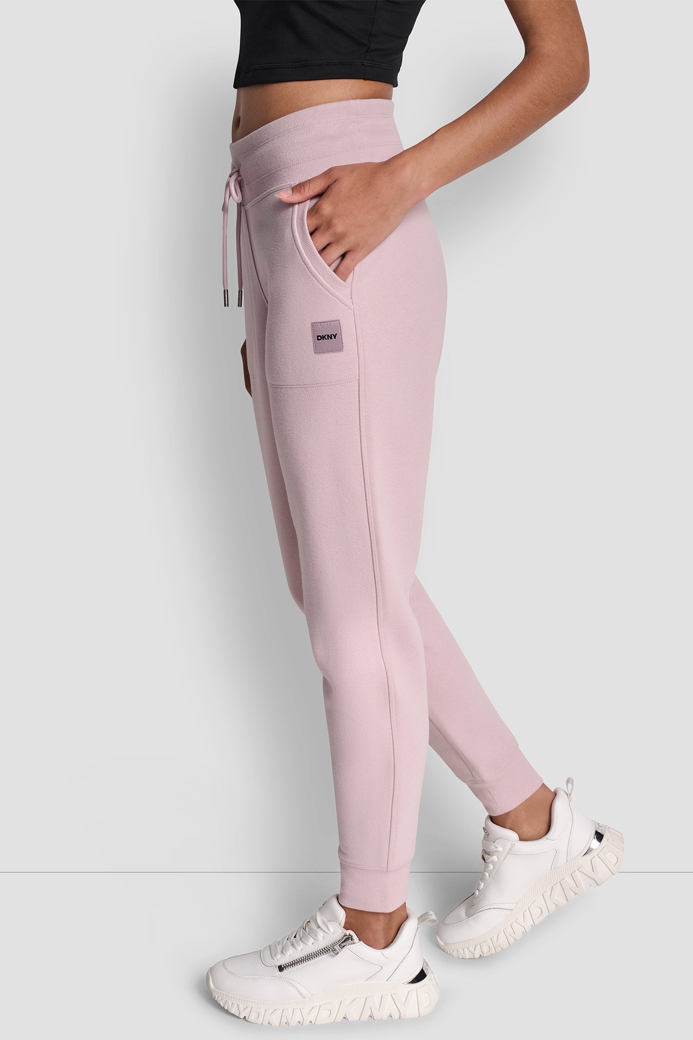 TONAL LOGO PATCH LOGO RIB TRIM JOGGER WITH POCKETS VIEW 3 | New Arrivals TONAL LOGO PATCH LOGO RIB TRIM JOGGER WITH POCKETS VIEW 3 | New Arrivals