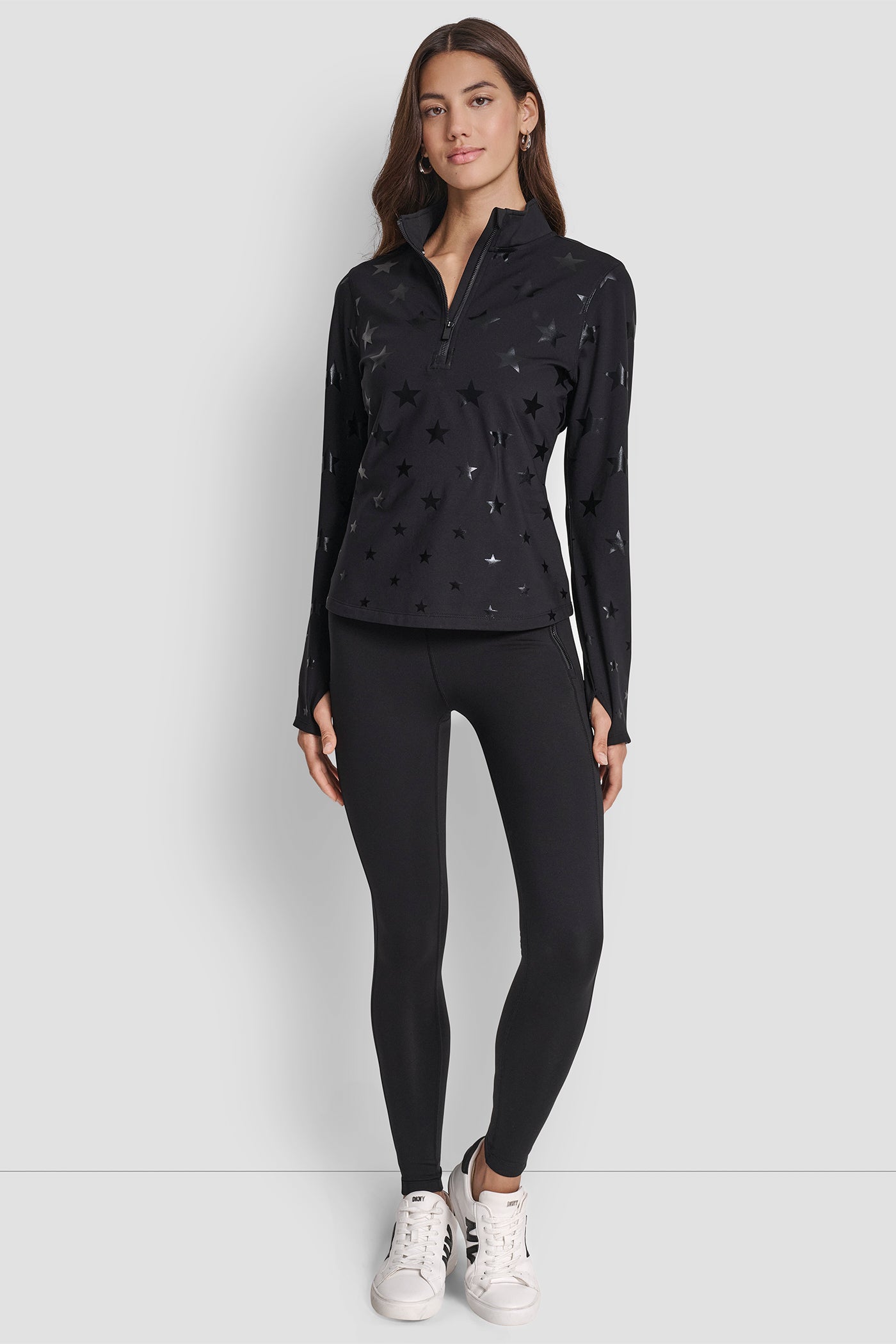 ALPINE FITNESS HALF ZIP STAR PRINT PULLOVER VIEW 7 | Sport Essentials ALPINE FITNESS HALF ZIP STAR PRINT PULLOVER VIEW 7 | Sport Essentials