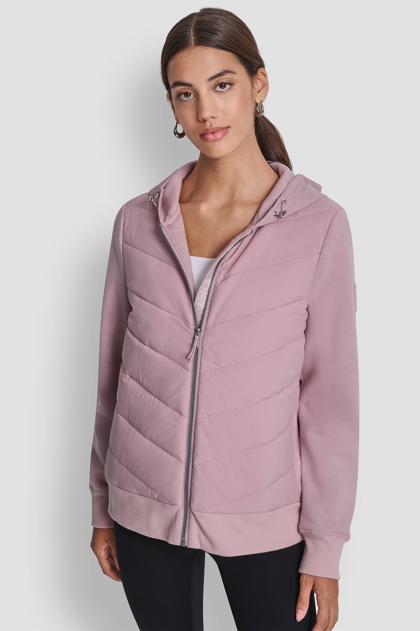 LIGHTWEIGHT HYBRID FULL ZIP JACKET WITH REPREVE VIEW 6 | Sweatshirts & Joggers LIGHTWEIGHT HYBRID FULL ZIP JACKET WITH REPREVE VIEW 6 | Sweatshirts & Joggers