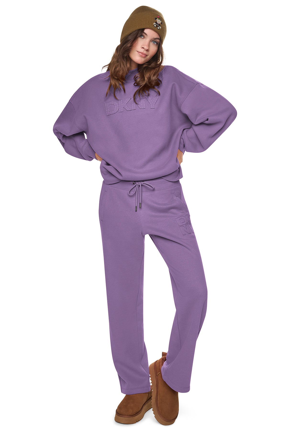 HIGH-RISE LOGO PATCH STRAIGHT LEG PANT View 1 | Gifts Under $100 HIGH-RISE LOGO PATCH STRAIGHT LEG PANT View 1 | Gifts Under $100