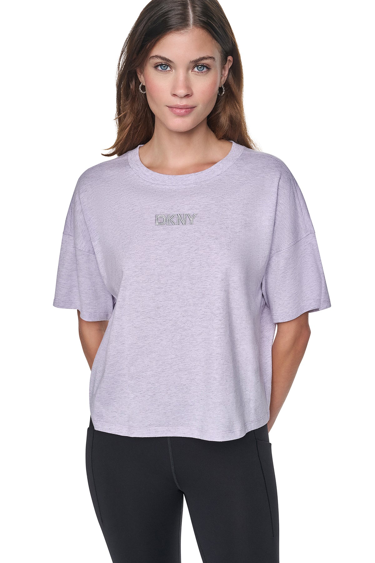 METALLIC EMBROIDERY LOGO BOXY TEE View 1 | Gifts Under $100 METALLIC EMBROIDERY LOGO BOXY TEE View 1 | Gifts Under $100