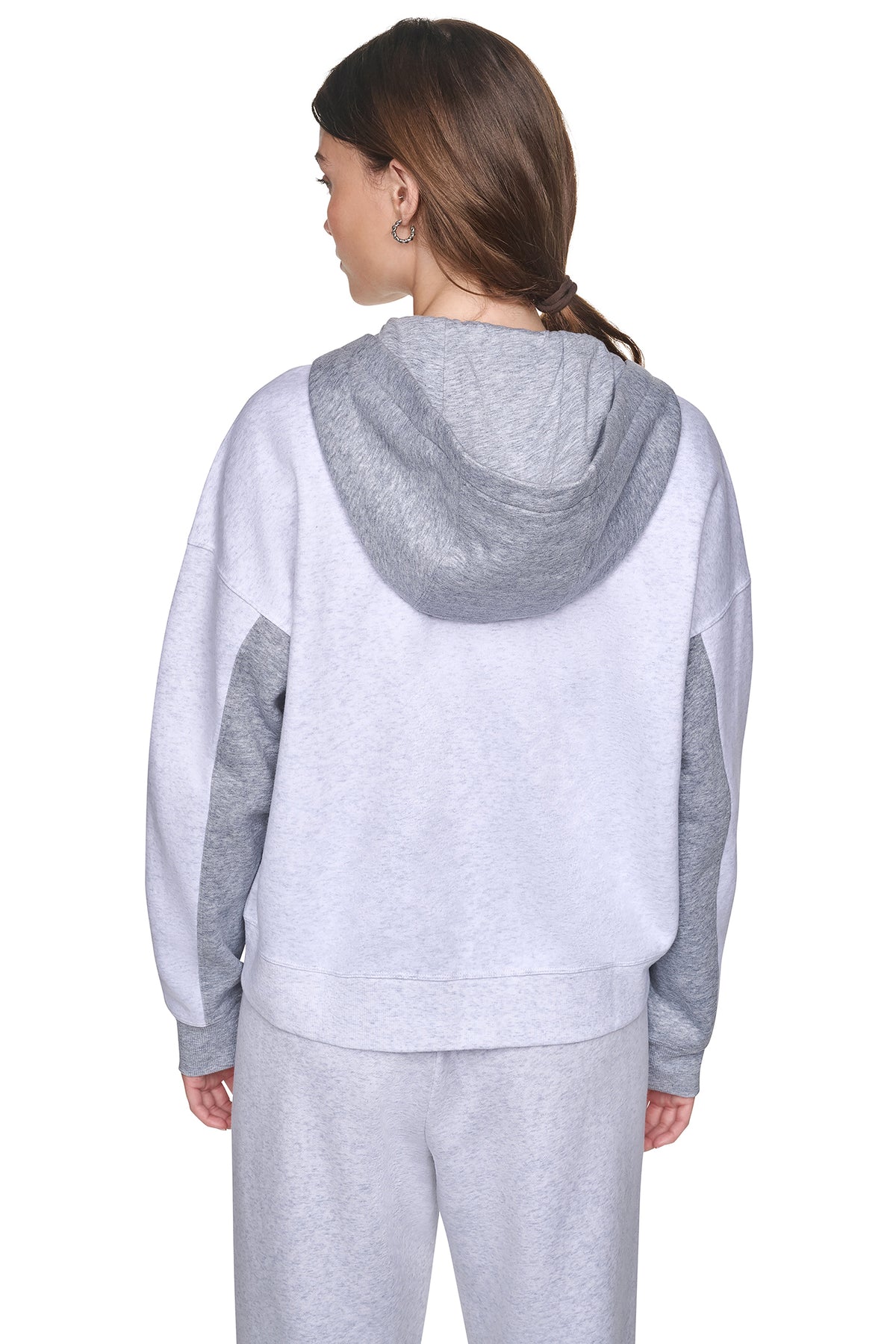 METALLIC EMBROIDERY LOGO OVERSIZED HOODIE View 2 | Gifts Under $100 METALLIC EMBROIDERY LOGO OVERSIZED HOODIE View 2 | Gifts Under $100