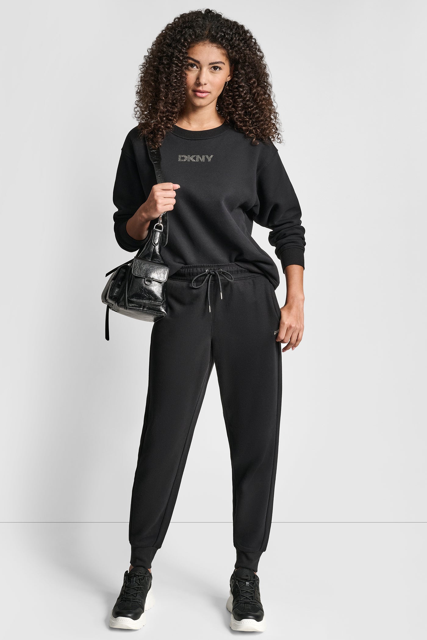 RHINESTONE LOGO CUFFED JOGGER VIEW 6 | DKNY Sport RHINESTONE LOGO CUFFED JOGGER VIEW 6 | DKNY Sport