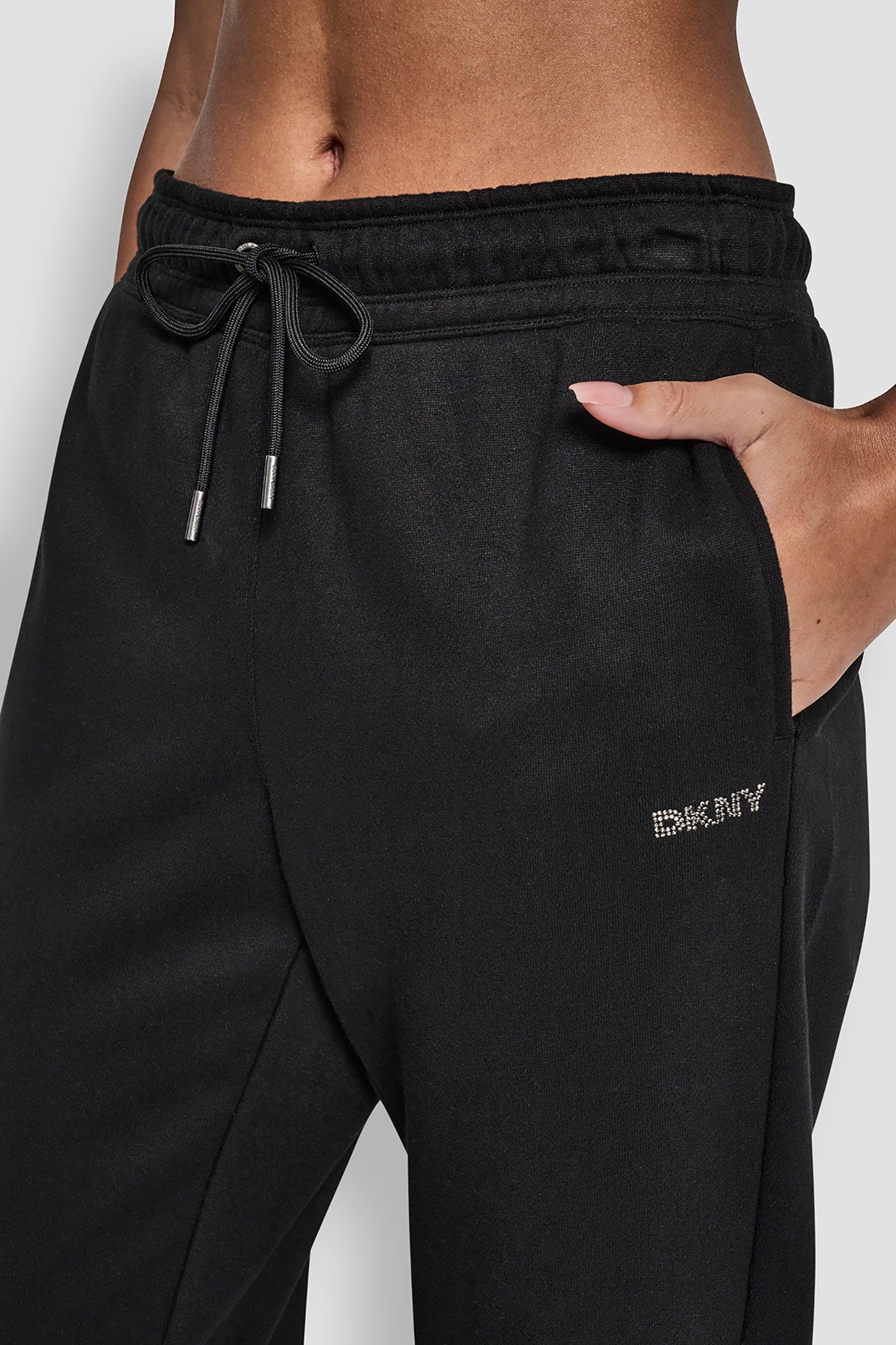 RHINESTONE LOGO CUFFED JOGGER VIEW 4 | DKNY Sport RHINESTONE LOGO CUFFED JOGGER VIEW 4 | DKNY Sport