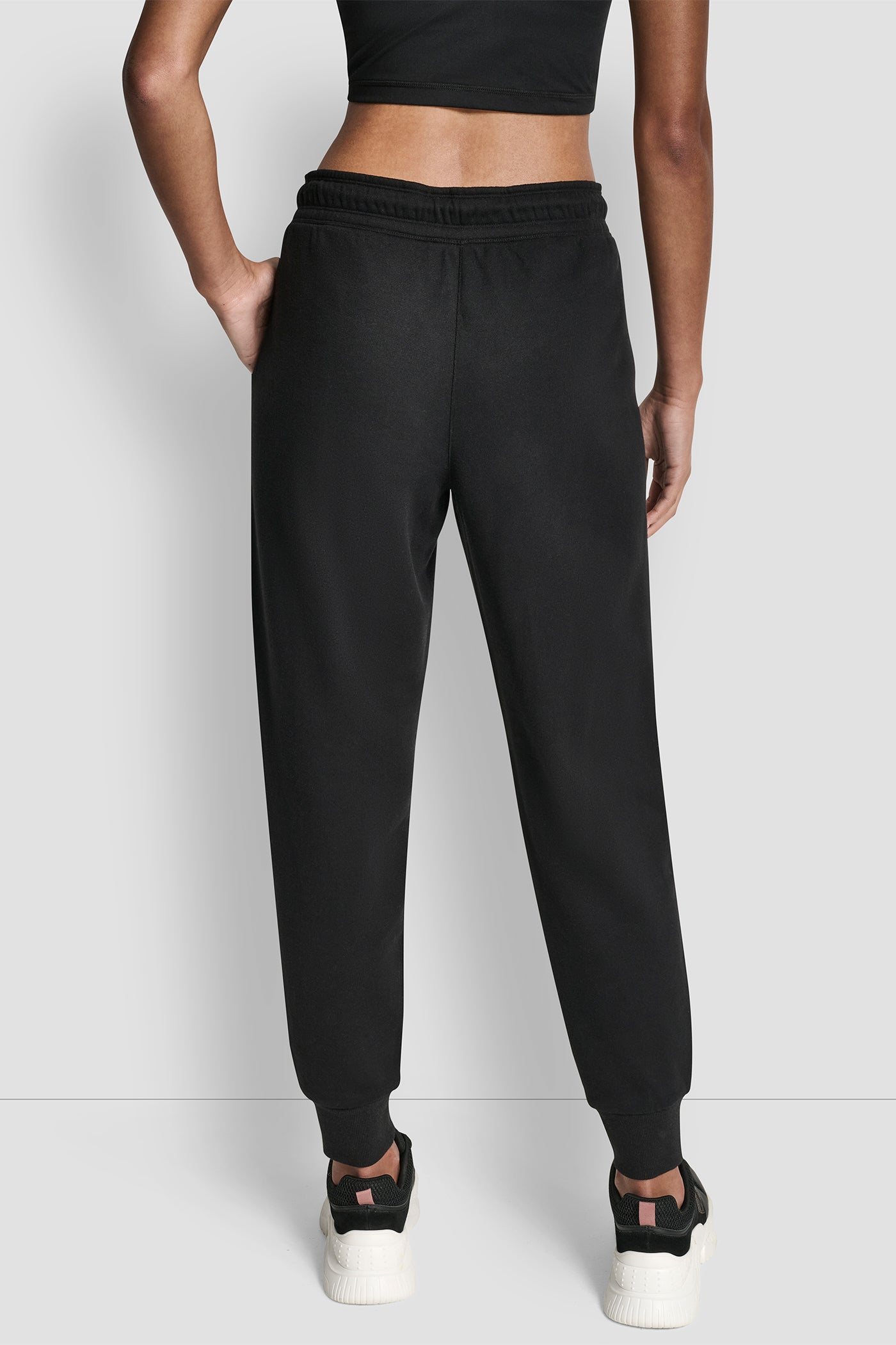 RHINESTONE LOGO CUFFED JOGGER VIEW 2 | DKNY Sport RHINESTONE LOGO CUFFED JOGGER VIEW 2 | DKNY Sport