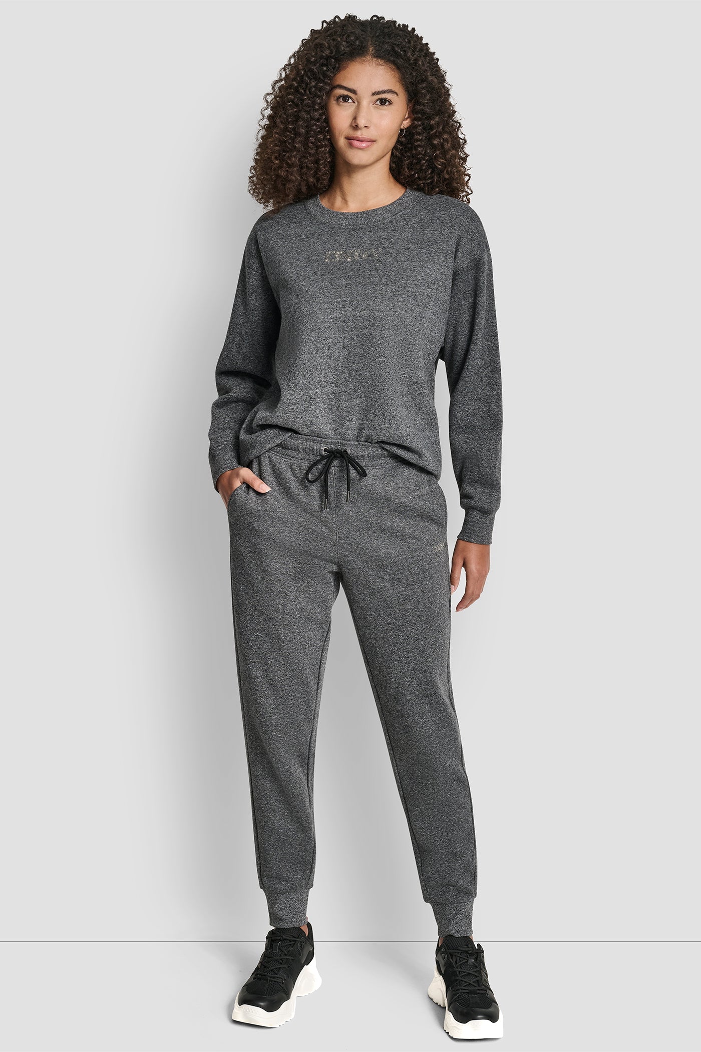 RHINESTONE LOGO CUFFED JOGGER VIEW 5 | DKNY Sport RHINESTONE LOGO CUFFED JOGGER VIEW 5 | DKNY Sport