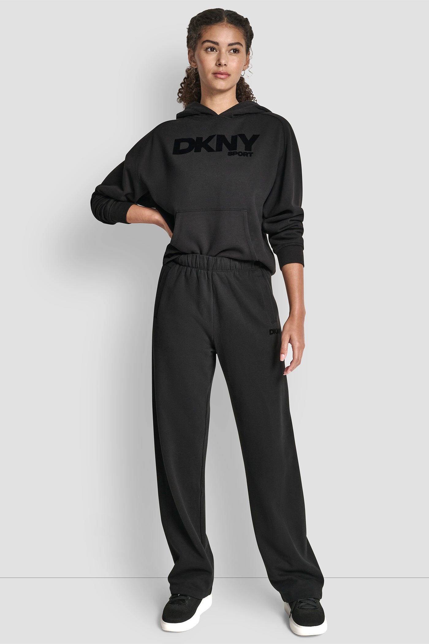 FLOCKED LOGO BOYFRIEND OPEN LEG PANT WITH POCKETS VIEW 5 | Back-To-School Shop FLOCKED LOGO BOYFRIEND OPEN LEG PANT WITH POCKETS VIEW 5 | Back-To-School Shop