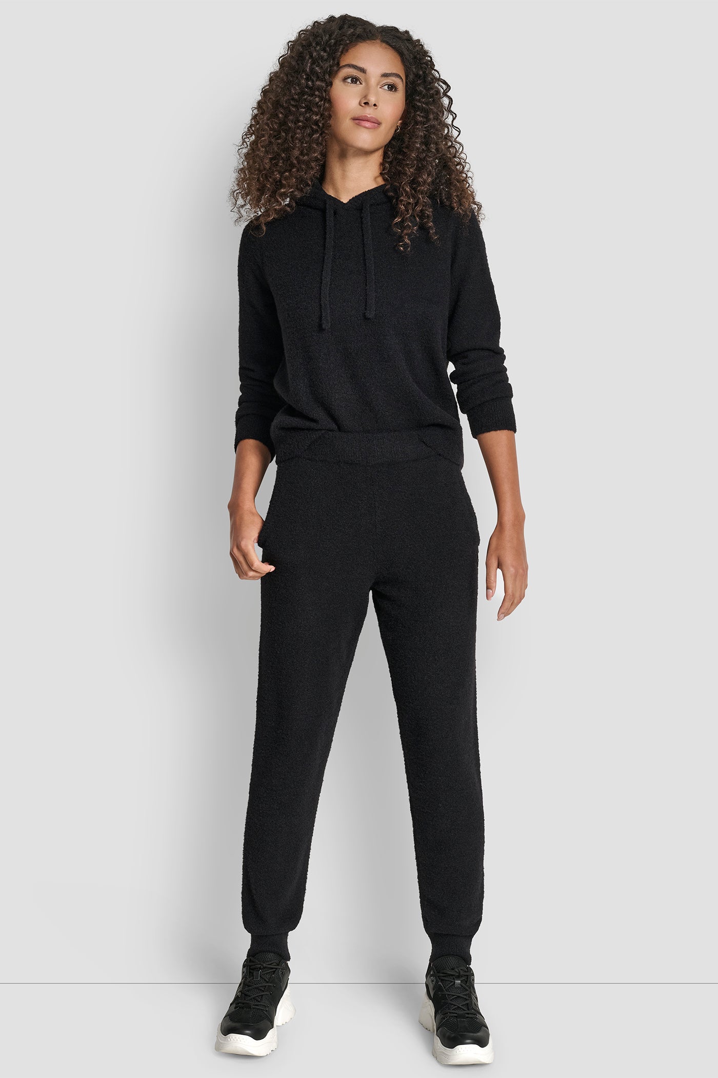 FEATHER YARN JOGGER WITH POCKETS AND TONAL LOGO VIEW 5 | DKNY Sport FEATHER YARN JOGGER WITH POCKETS AND TONAL LOGO VIEW 5 | DKNY Sport