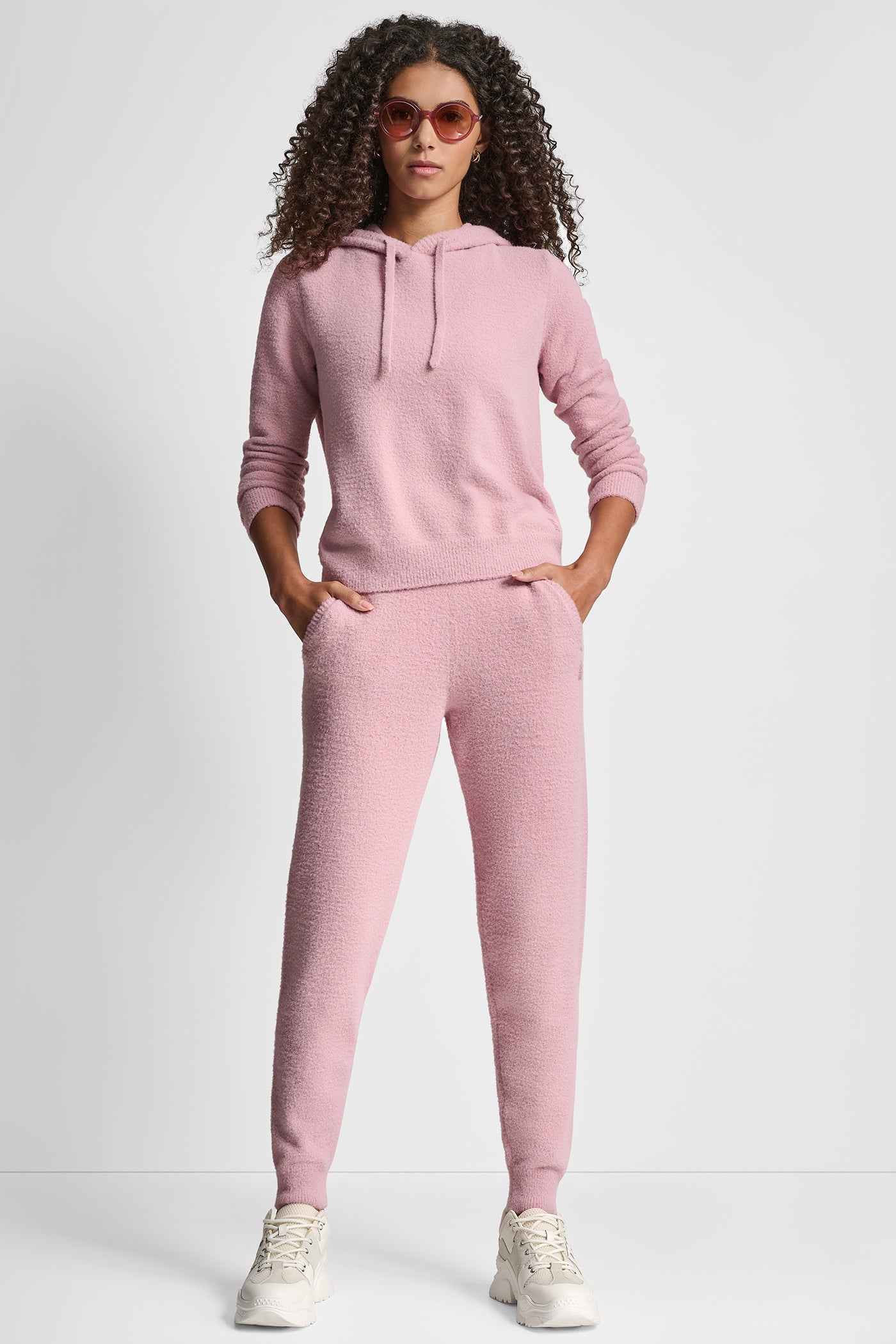 FEATHER YARN JOGGER WITH POCKETS AND TONAL LOGO VIEW 6 | DKNY Promo FEATHER YARN JOGGER WITH POCKETS AND TONAL LOGO VIEW 6 | DKNY Promo