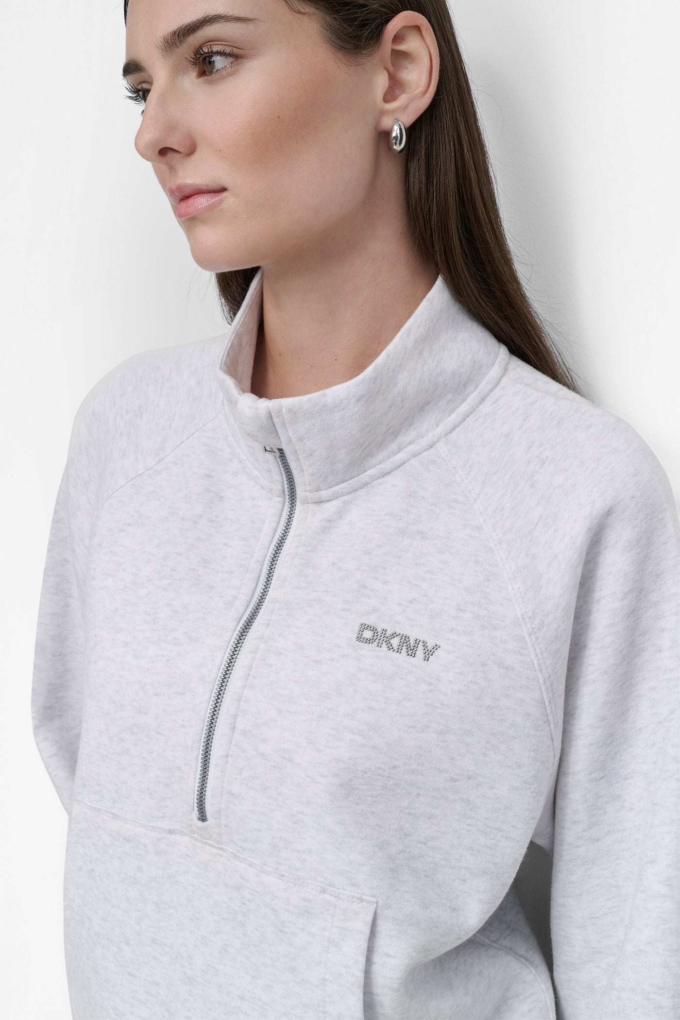 LOGO-EMBELLISHED HALF-ZIP SWEATSHIRT VIEW 6 | Sweatshirts & Joggers LOGO-EMBELLISHED HALF-ZIP SWEATSHIRT VIEW 6 | Sweatshirts & Joggers