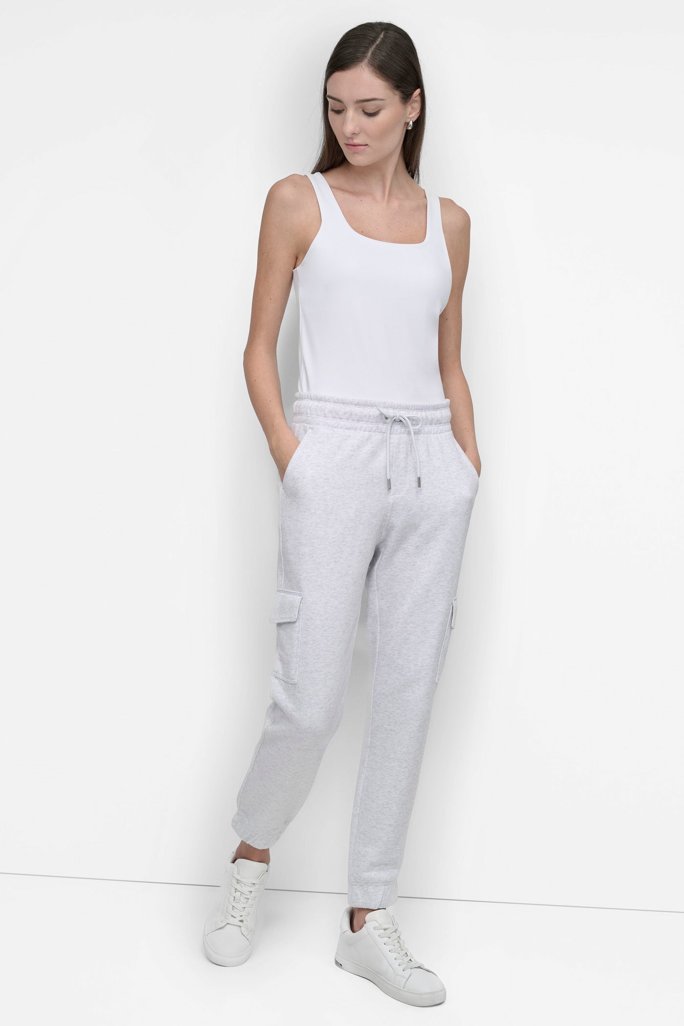 HIGH RISE LOGO EMBELLISHED SLIM CARGO JOGGER VIEW 6 HIGH RISE LOGO EMBELLISHED SLIM CARGO JOGGER VIEW 6