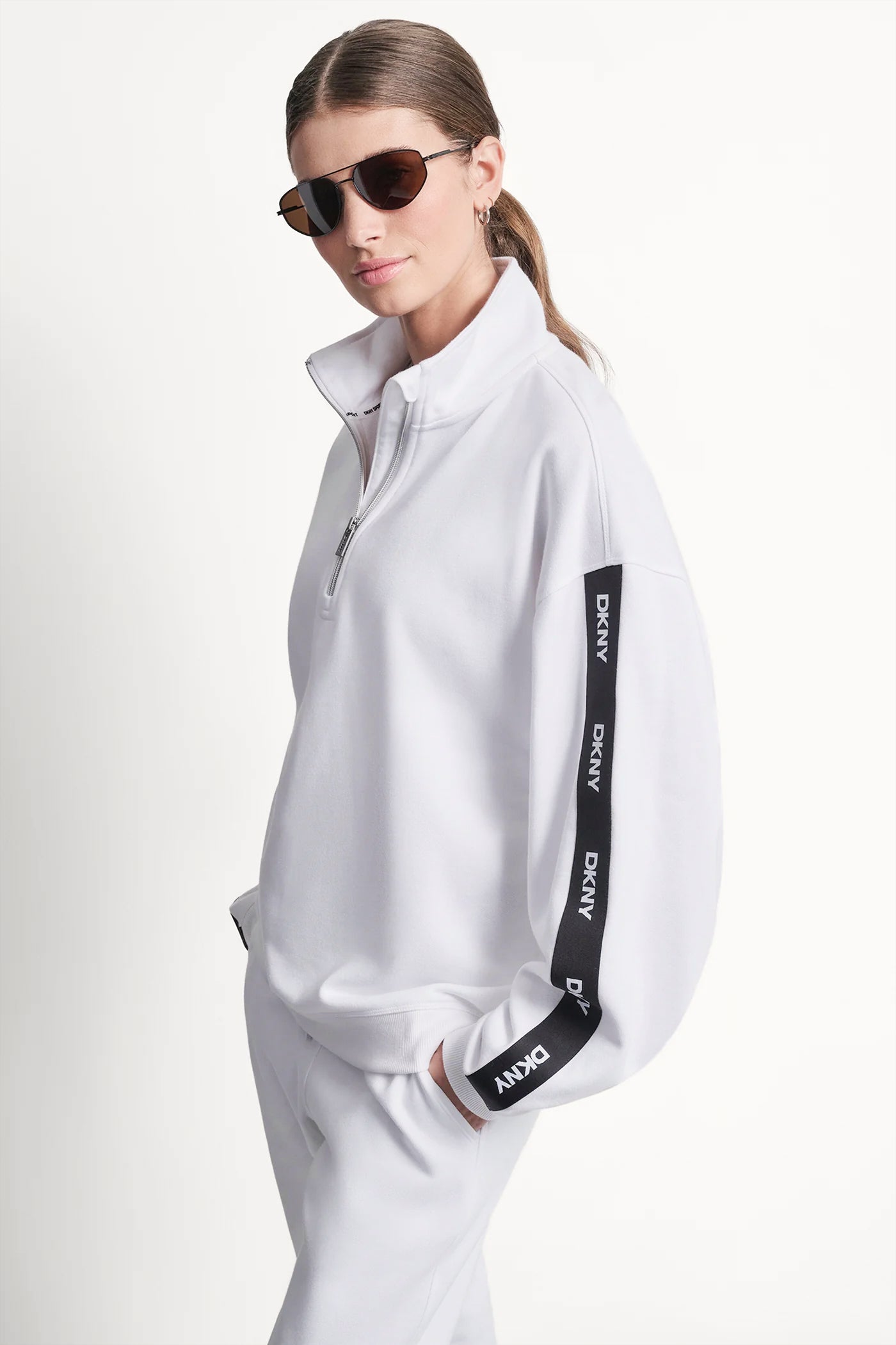 LOGO QUARTER-ZIP SWEATSHIRT VIEW 4 | Sweatshirts & Joggers LOGO QUARTER-ZIP SWEATSHIRT VIEW 4 | Sweatshirts & Joggers