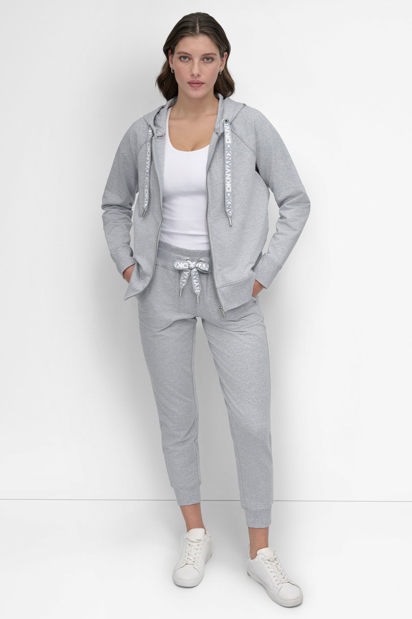 TWO-TONE LOGO DRAWSTRING HOODIE VIEW 8 | Cozy Meets Cool TWO-TONE LOGO DRAWSTRING HOODIE VIEW 8 | Cozy Meets Cool