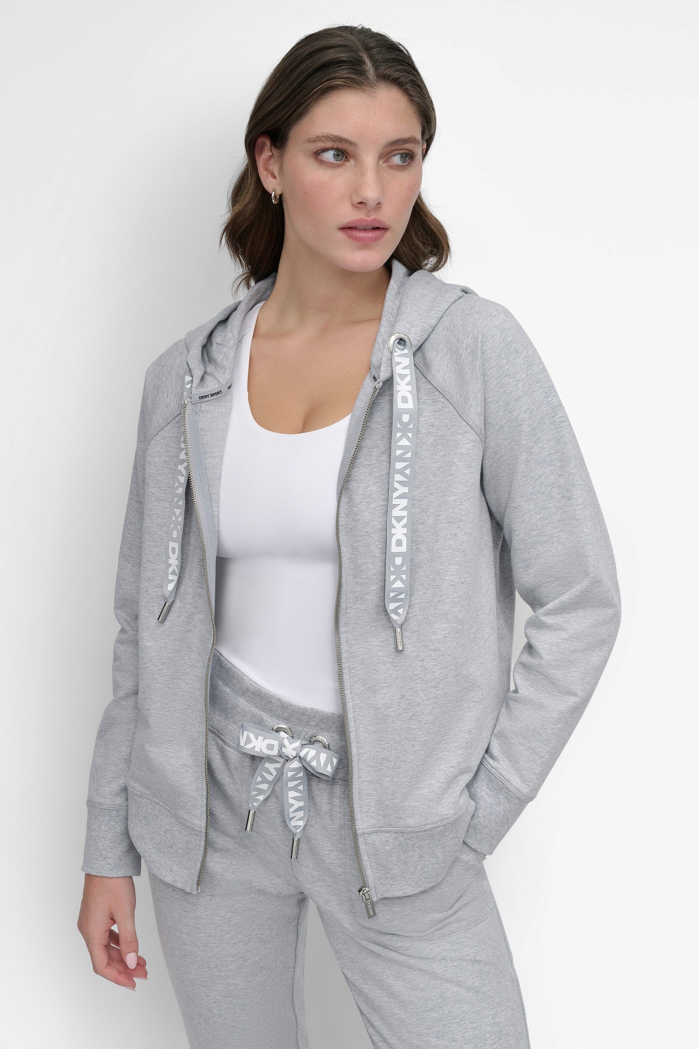TWO-TONE LOGO DRAWSTRING HOODIE VIEW 7 | Cozy Meets Cool TWO-TONE LOGO DRAWSTRING HOODIE VIEW 7 | Cozy Meets Cool