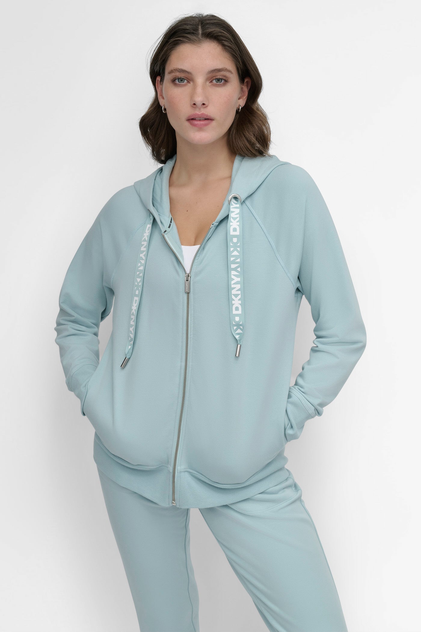 TWO-TONE LOGO DRAWSTRING HOODIE View 1 | Sweatshirts & Joggers TWO-TONE LOGO DRAWSTRING HOODIE View 1 | Sweatshirts & Joggers