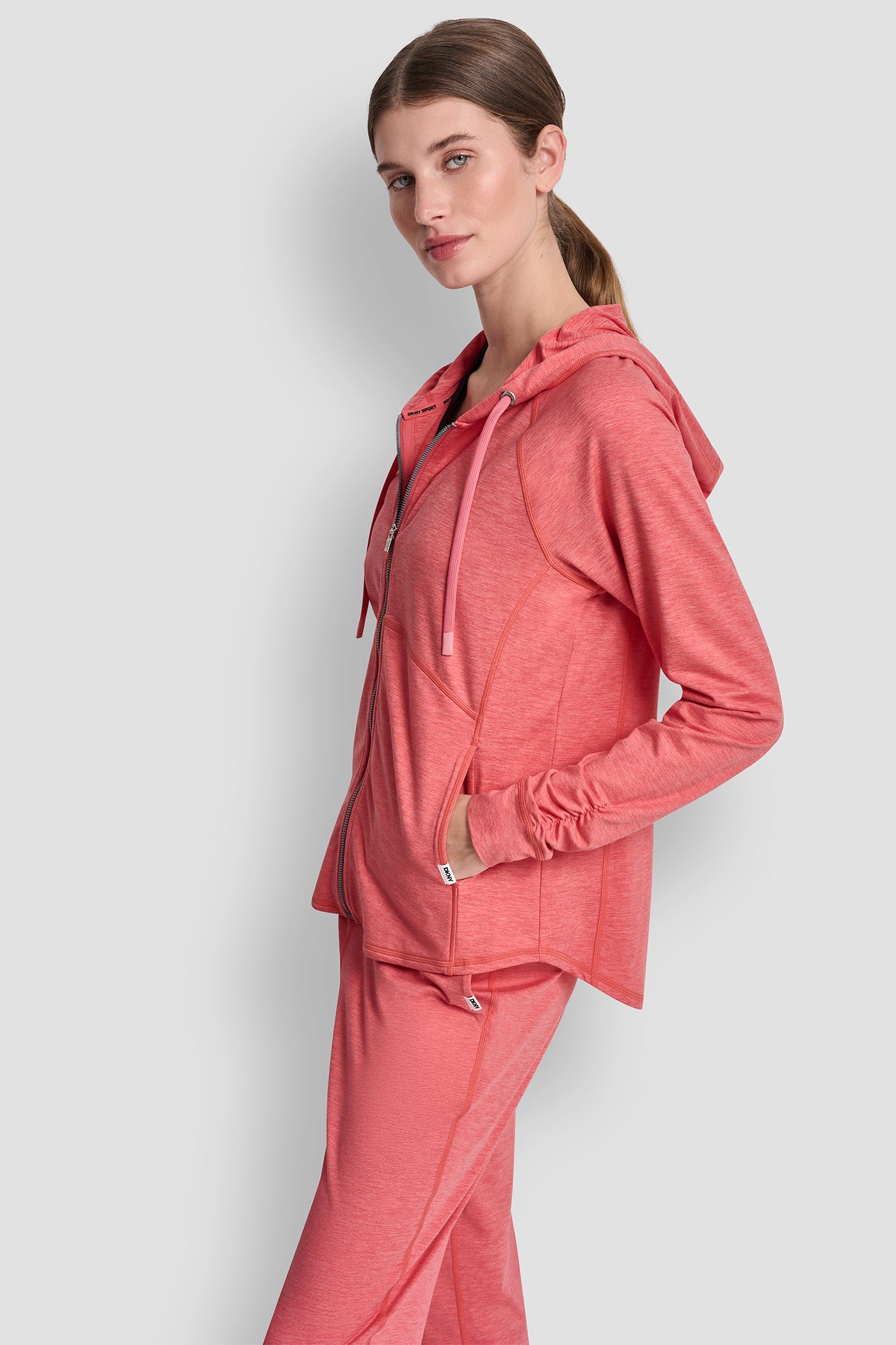SPACE-DYED HOODED JACKET VIEW 4 | Women's Clearance SPACE-DYED HOODED JACKET VIEW 4 | Women's Clearance