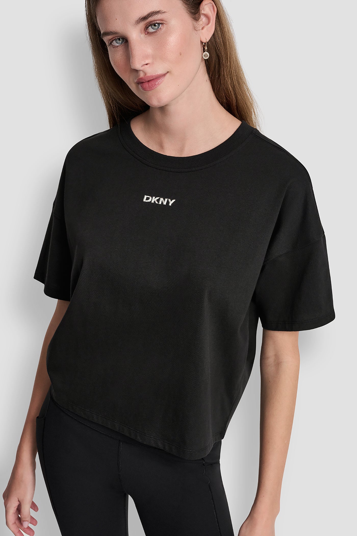 Metallic Logo Tee | Tee | DKNY