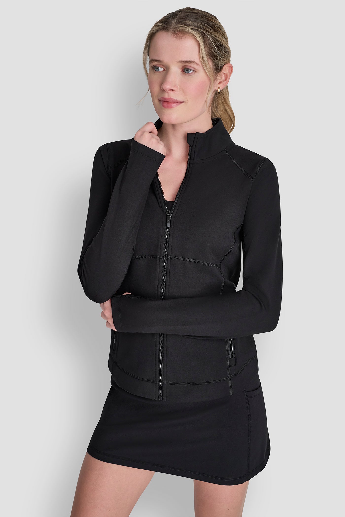 FUNNEL NECK FULL ZIP JACKET VIEW 2 FUNNEL NECK FULL ZIP JACKET VIEW 2