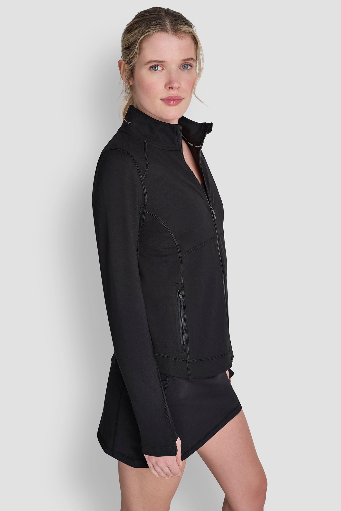 FUNNEL NECK FULL ZIP JACKET VIEW 4 FUNNEL NECK FULL ZIP JACKET VIEW 4