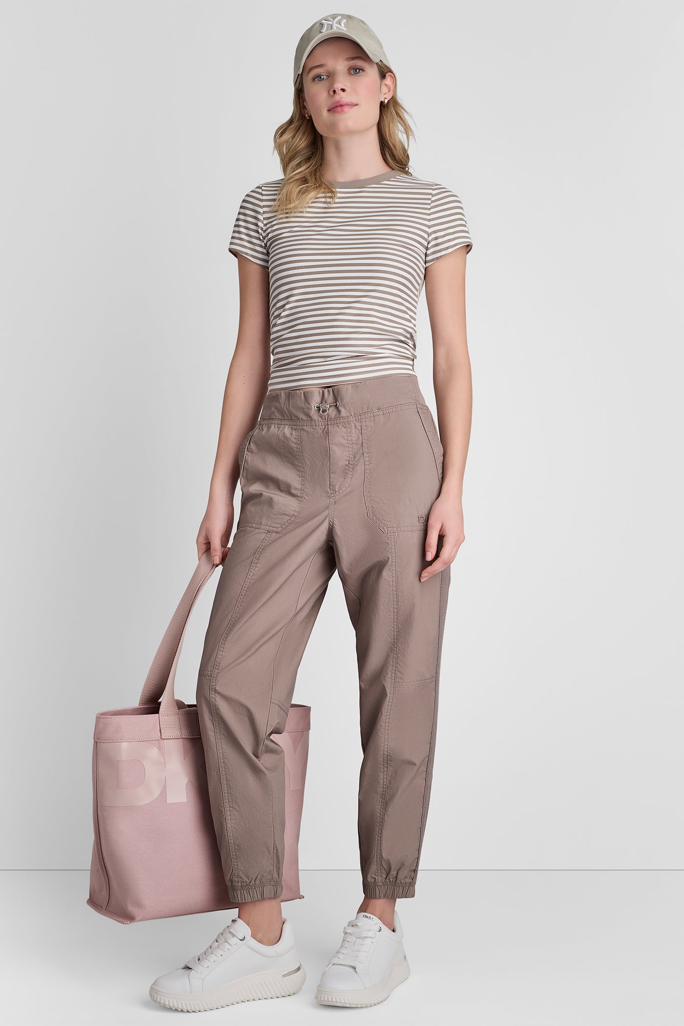 HUDSON RIB TEE WITH TONAL LOGO View 1 | Women's Clearance HUDSON RIB TEE WITH TONAL LOGO View 1 | Women's Clearance