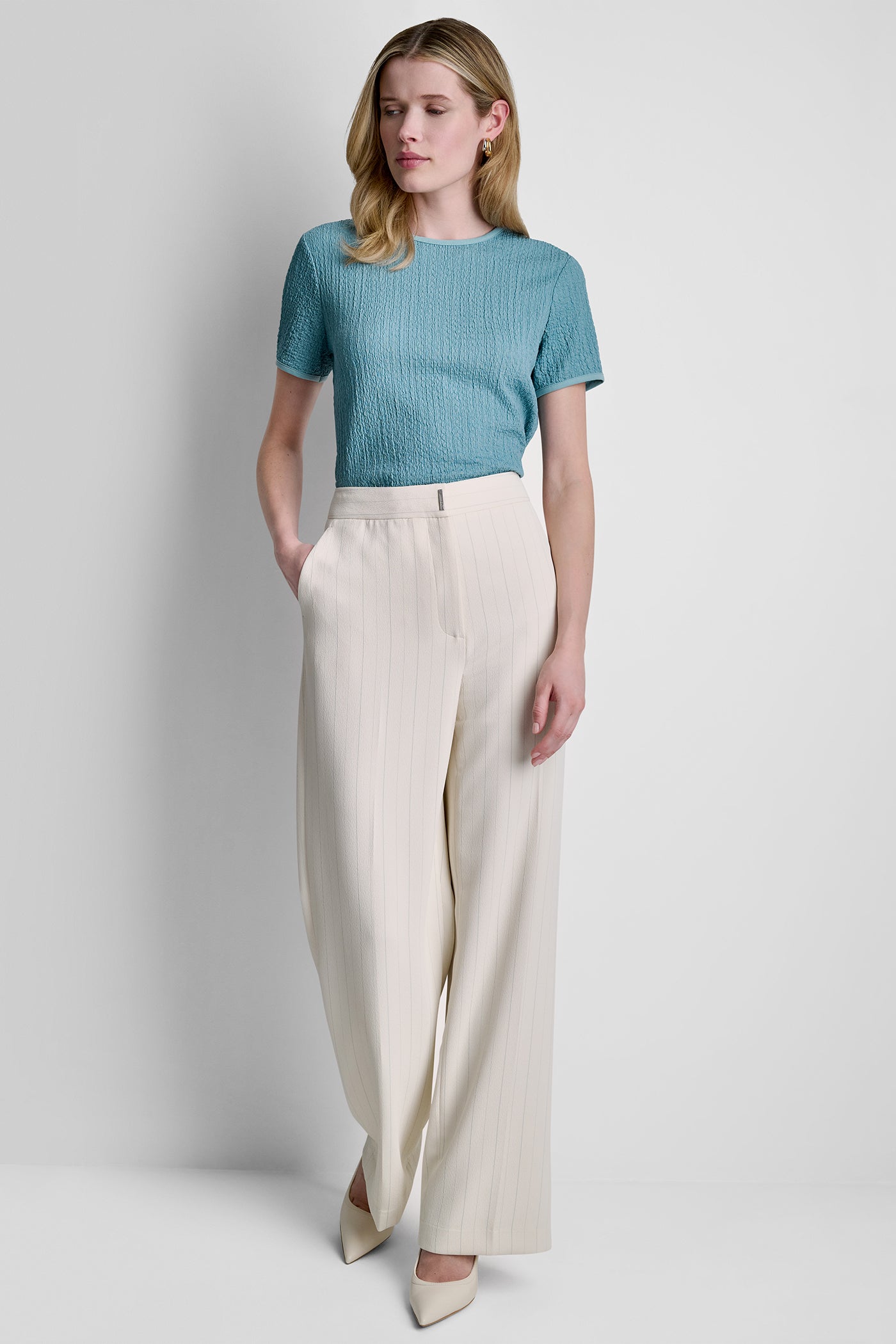 MID-RISE PINSTRIPE PANT View 2 | SALE MID-RISE PINSTRIPE PANT View 2 | SALE