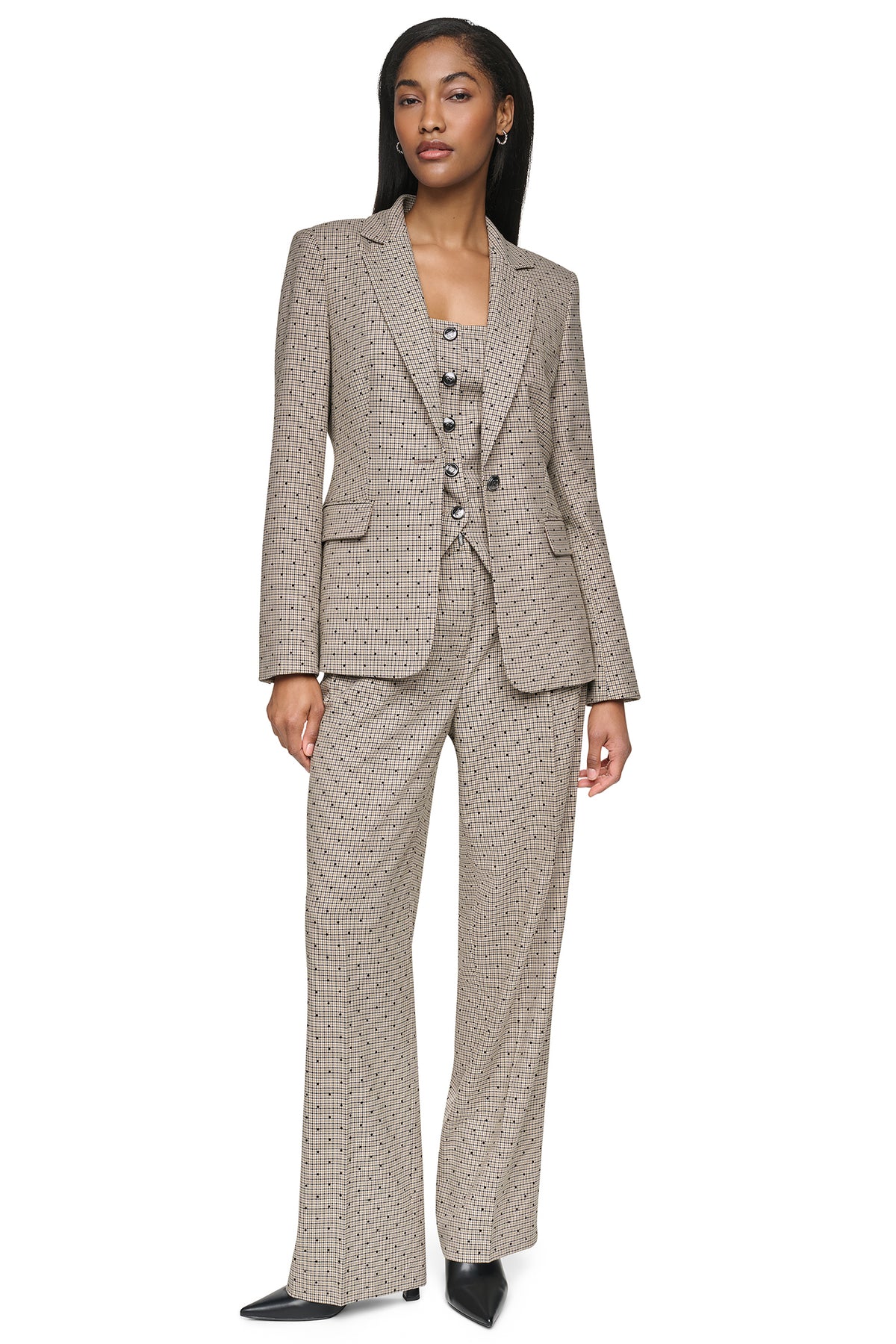 ONE BUTTON COLLAR BLAZER VIEW 2