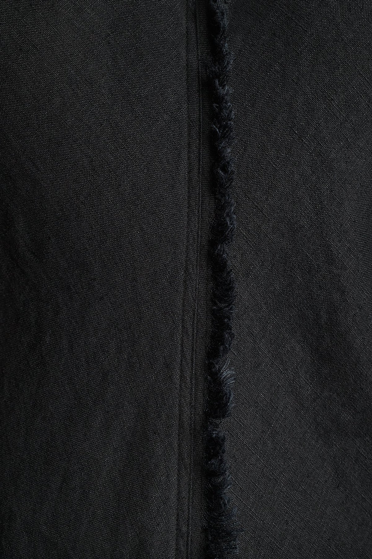 FRAYED LINEN MAXI DRESS VIEW 2