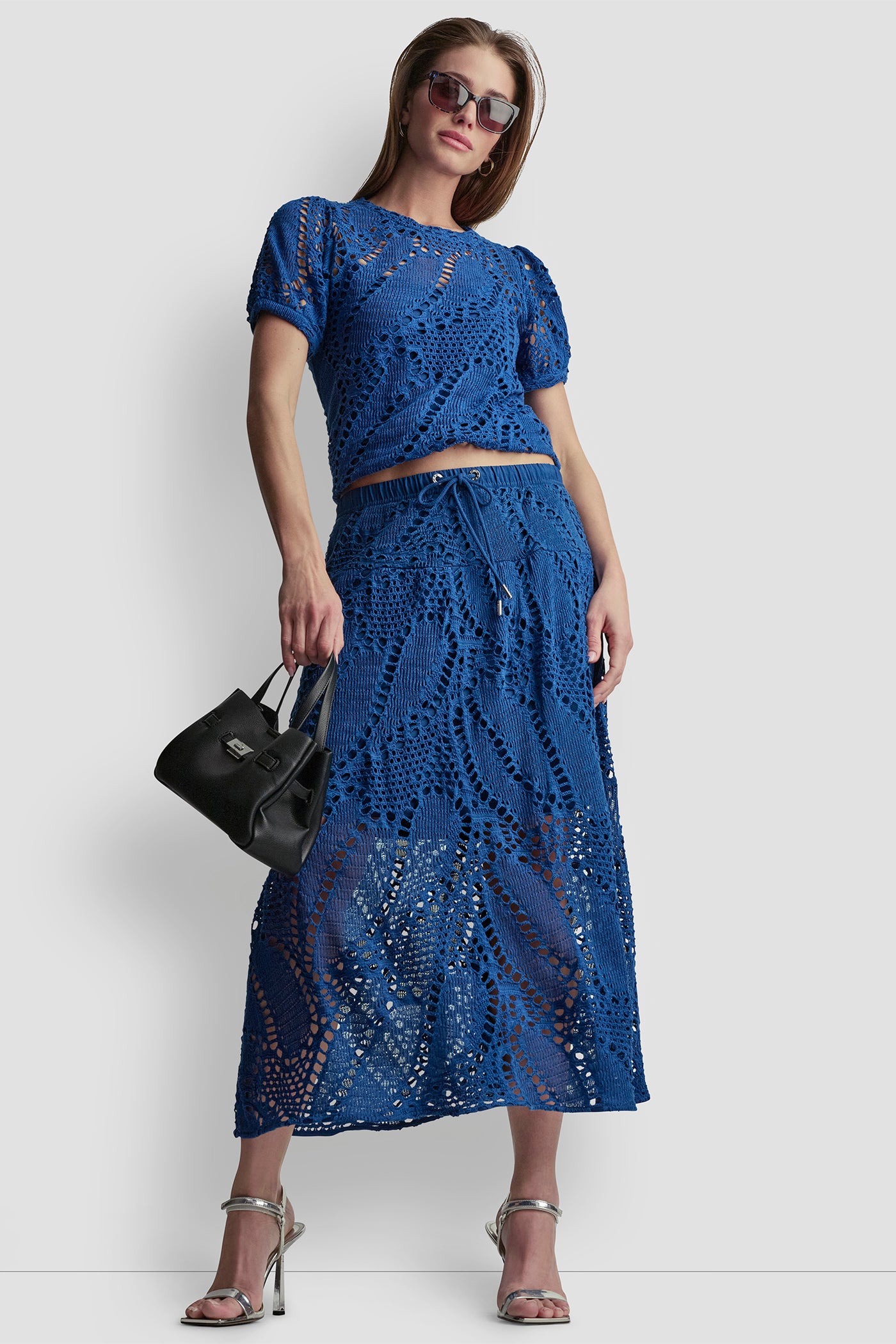 SHORT SLEEVE CROCHET LEAF TOP View 2 | Gifts Under $100 SHORT SLEEVE CROCHET LEAF TOP View 2 | Gifts Under $100