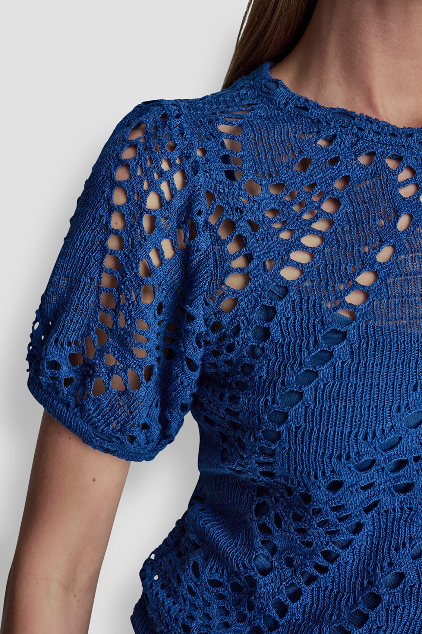 SHORT SLEEVE CROCHET LEAF TOP VIEW 6 | Gifts Under $100 SHORT SLEEVE CROCHET LEAF TOP VIEW 6 | Gifts Under $100