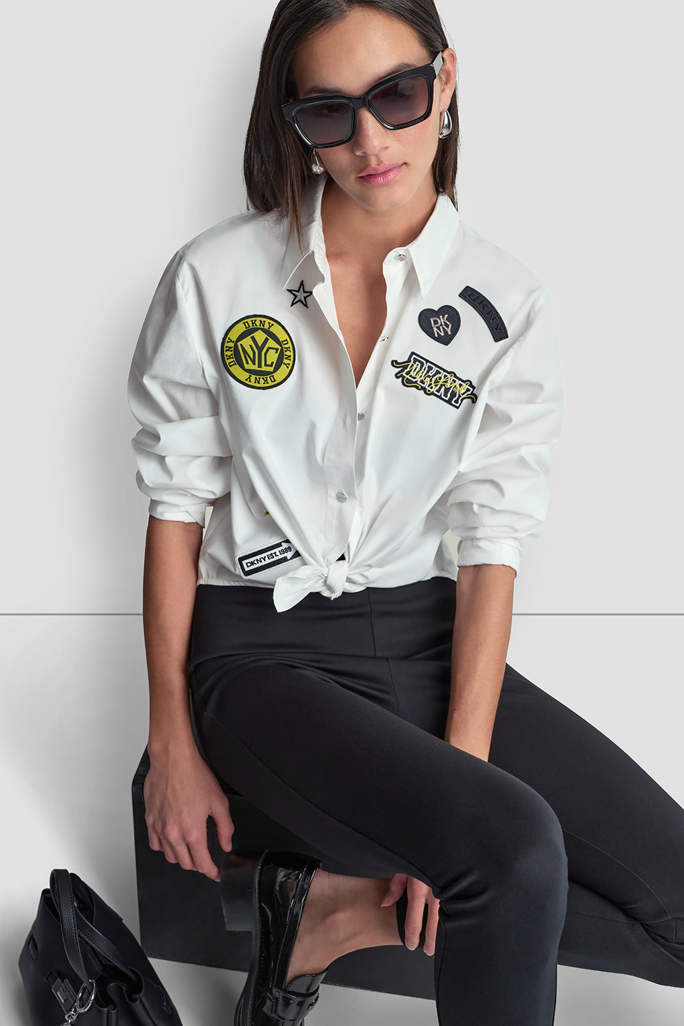 1989 LOGO PINS AND PATCHES SHIRT View 1 | SALE 1989 LOGO PINS AND PATCHES SHIRT View 1 | SALE