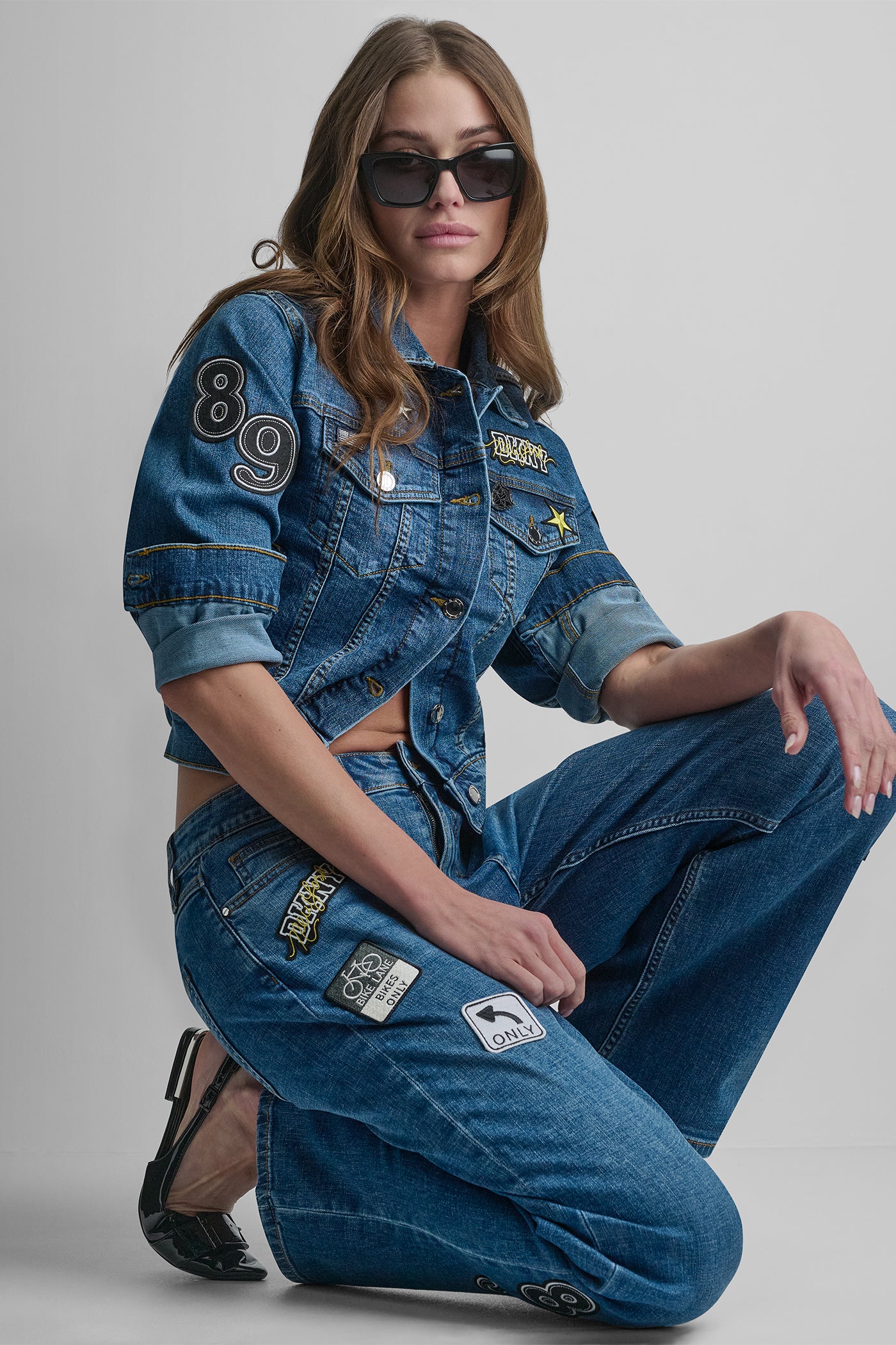 DENIM PINS AND PATCHES TRUCKER JACKET View 1 | Jackets & Blazers DENIM PINS AND PATCHES TRUCKER JACKET View 1 | Jackets & Blazers