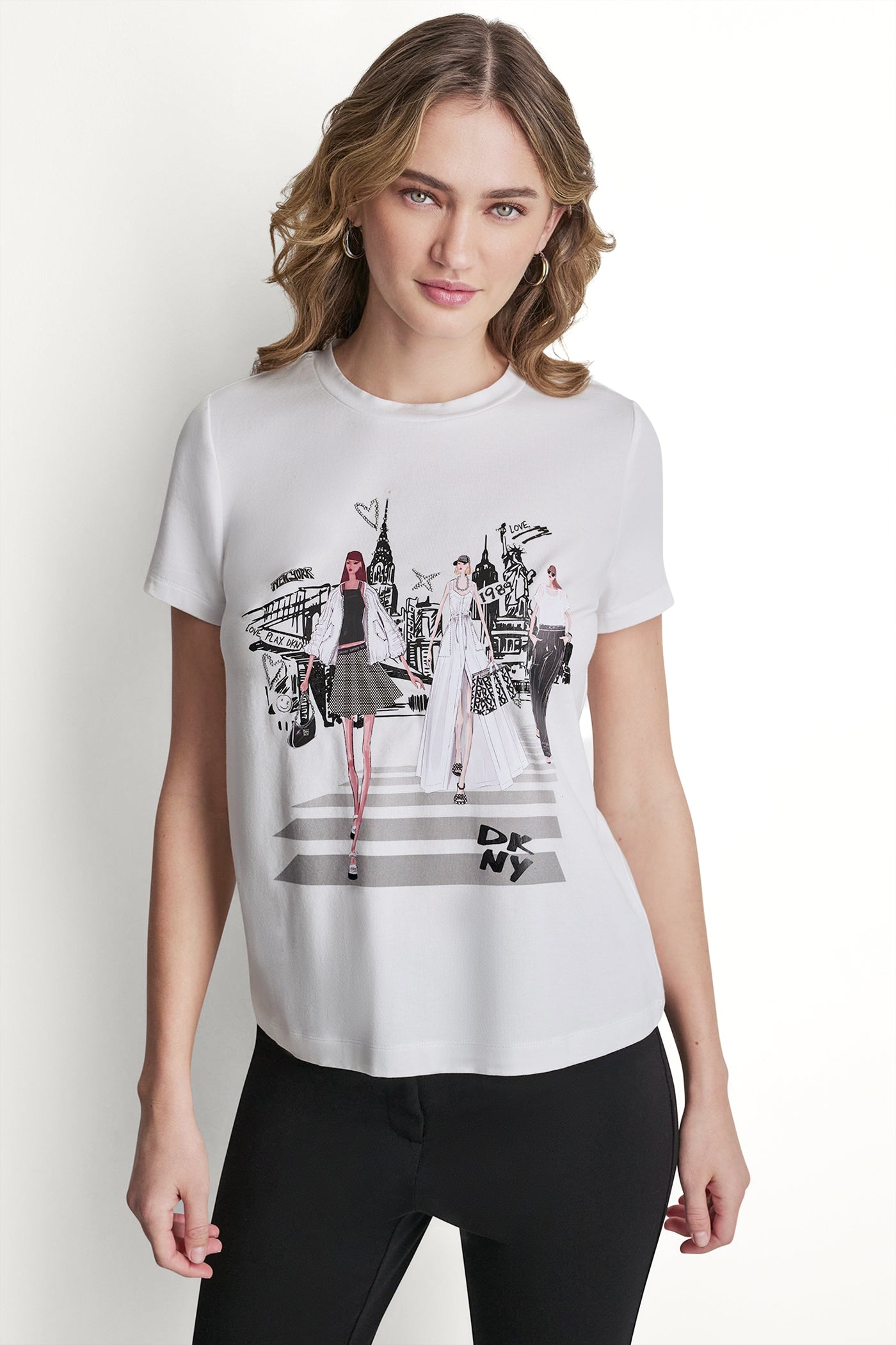 NEW YORK ICONS GRAPHIC TEE View 2 | Women's Clearance NEW YORK ICONS GRAPHIC TEE View 2 | Women's Clearance