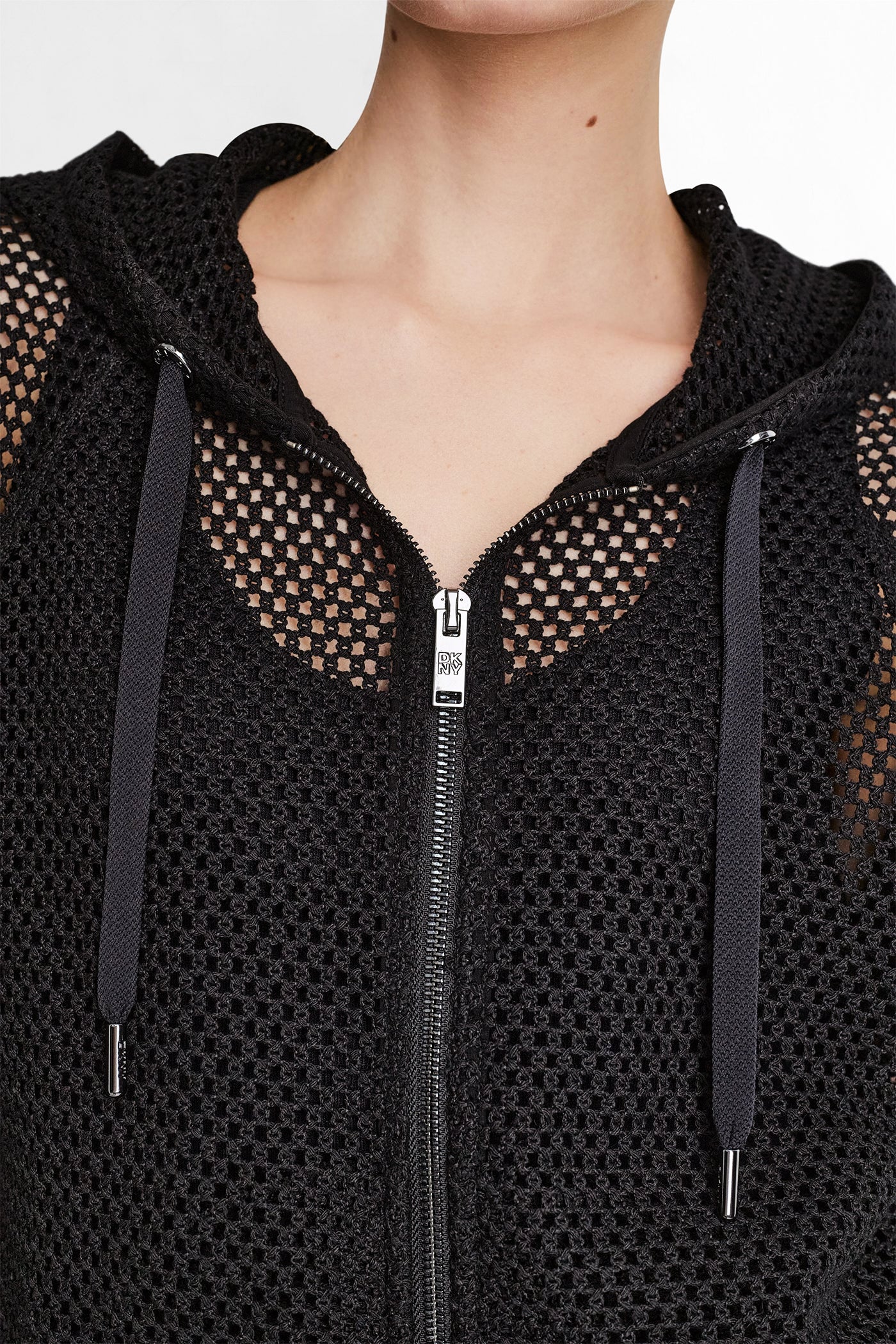 MESH LOGO ZIP-UP HOODIE VIEW 7 MESH LOGO ZIP-UP HOODIE VIEW 7