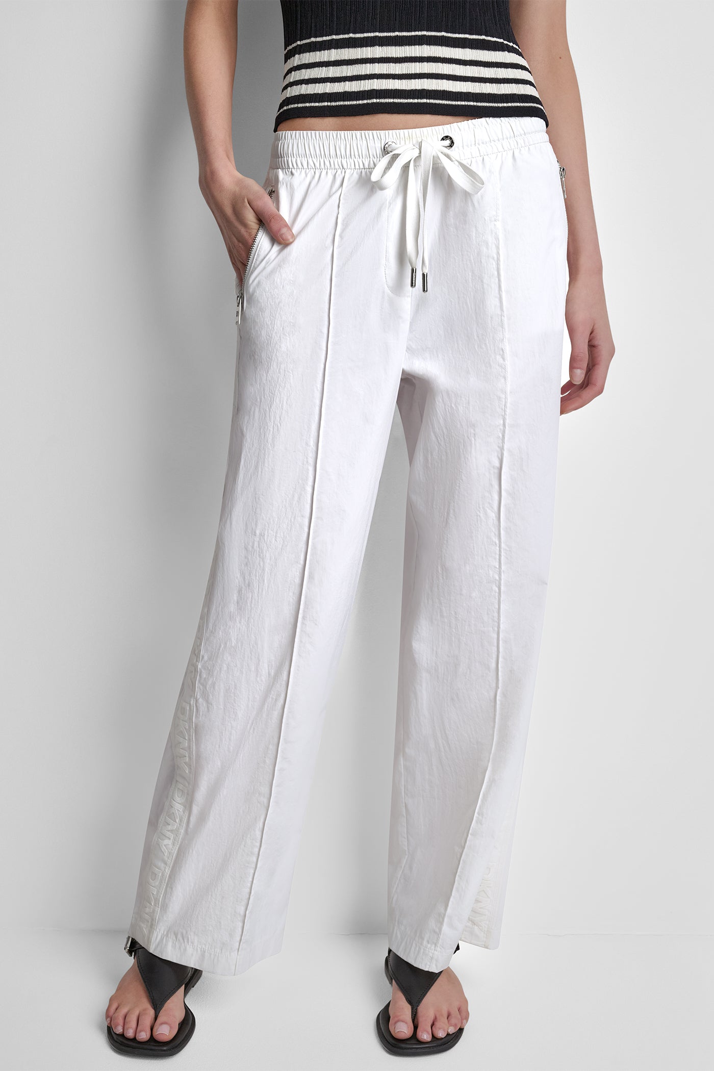 LOGO TRIM STRAIGHT-LEG PULL-ON PANT VIEW 5 | Gifts Under $100 LOGO TRIM STRAIGHT-LEG PULL-ON PANT VIEW 5 | Gifts Under $100