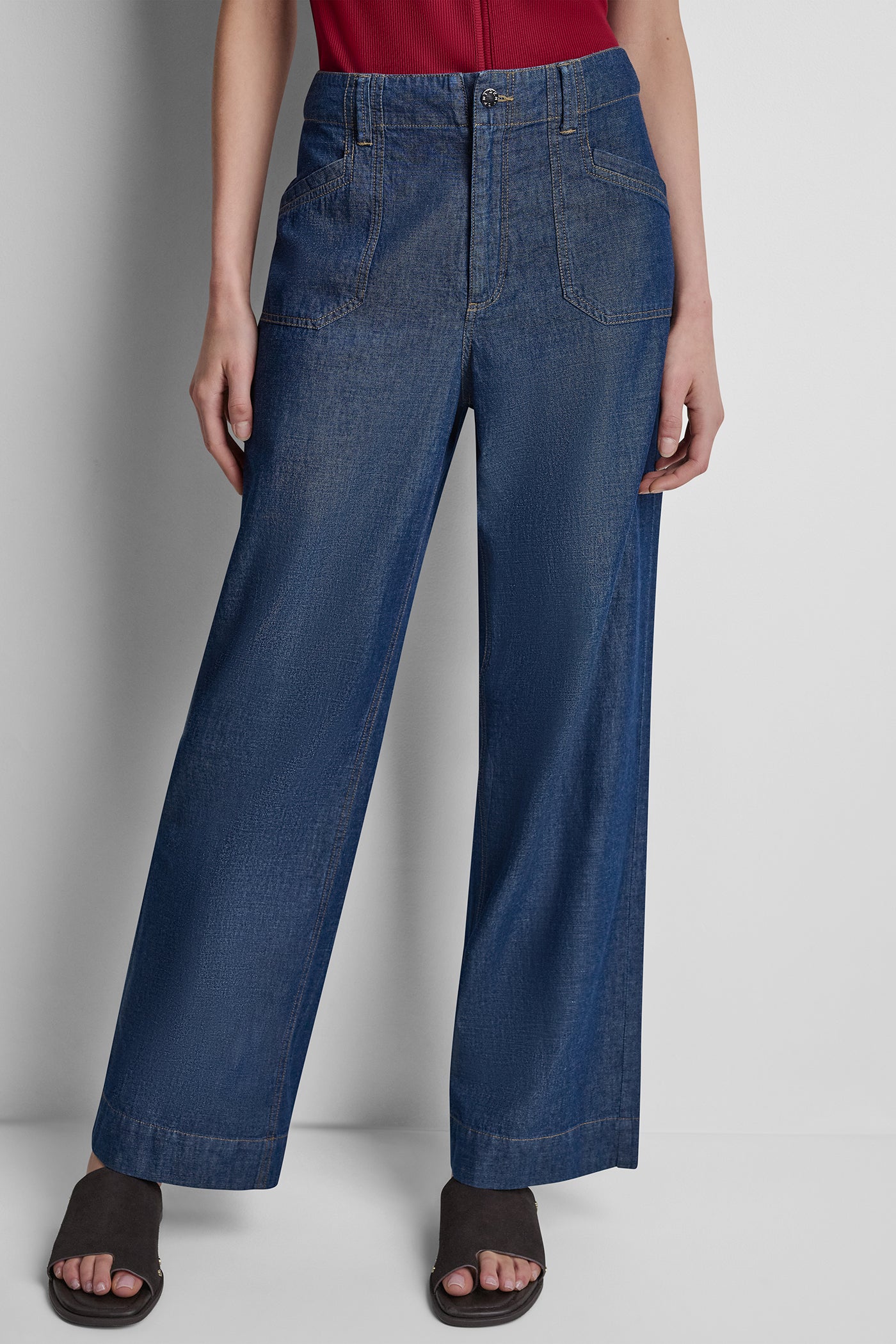 HIGH-RISE STRAIGHT LEG PANT View 2 | Pants & Denim HIGH-RISE STRAIGHT LEG PANT View 2 | Pants & Denim