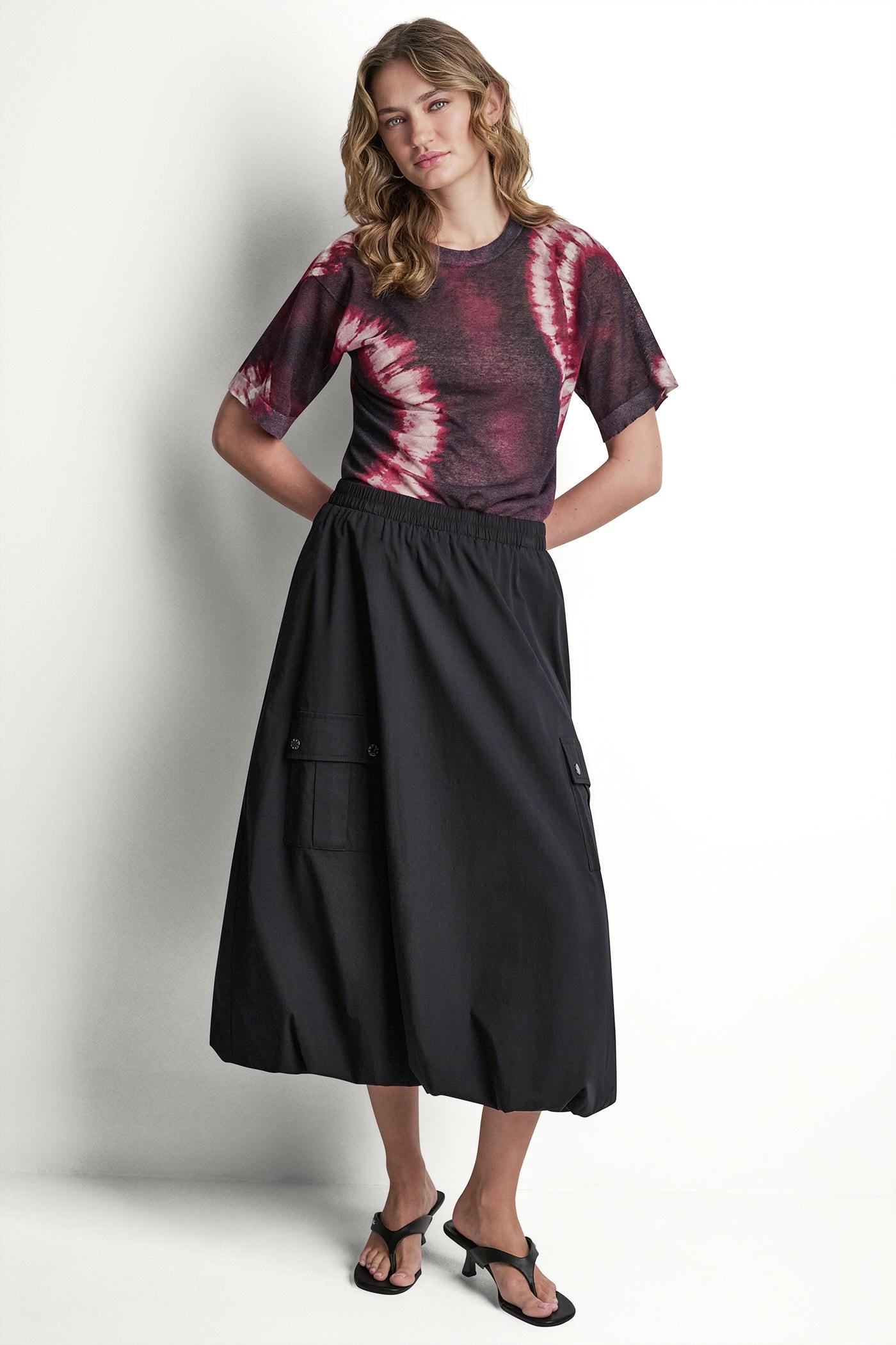 CARGO POCKET BUBBLE MIDI SKIRT View 2 | Skirts CARGO POCKET BUBBLE MIDI SKIRT View 2 | Skirts