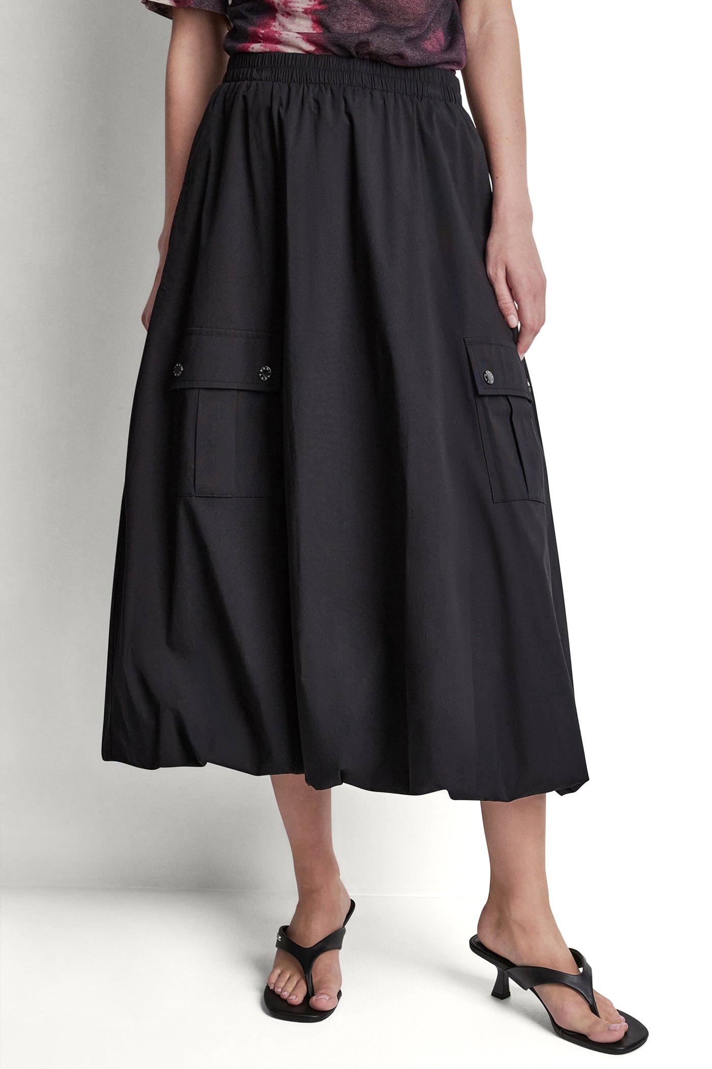 CARGO POCKET BUBBLE MIDI SKIRT View 1 | Skirts CARGO POCKET BUBBLE MIDI SKIRT View 1 | Skirts