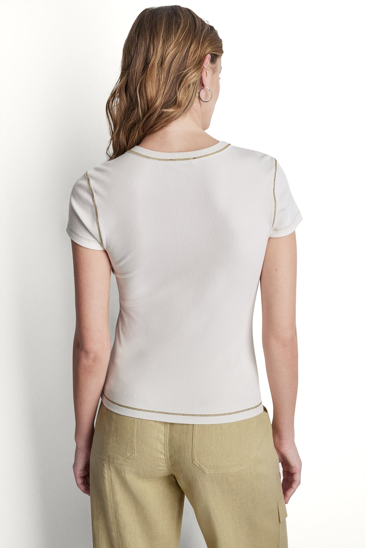 CONTRAST STITCH KNIT TOP VIEW 2