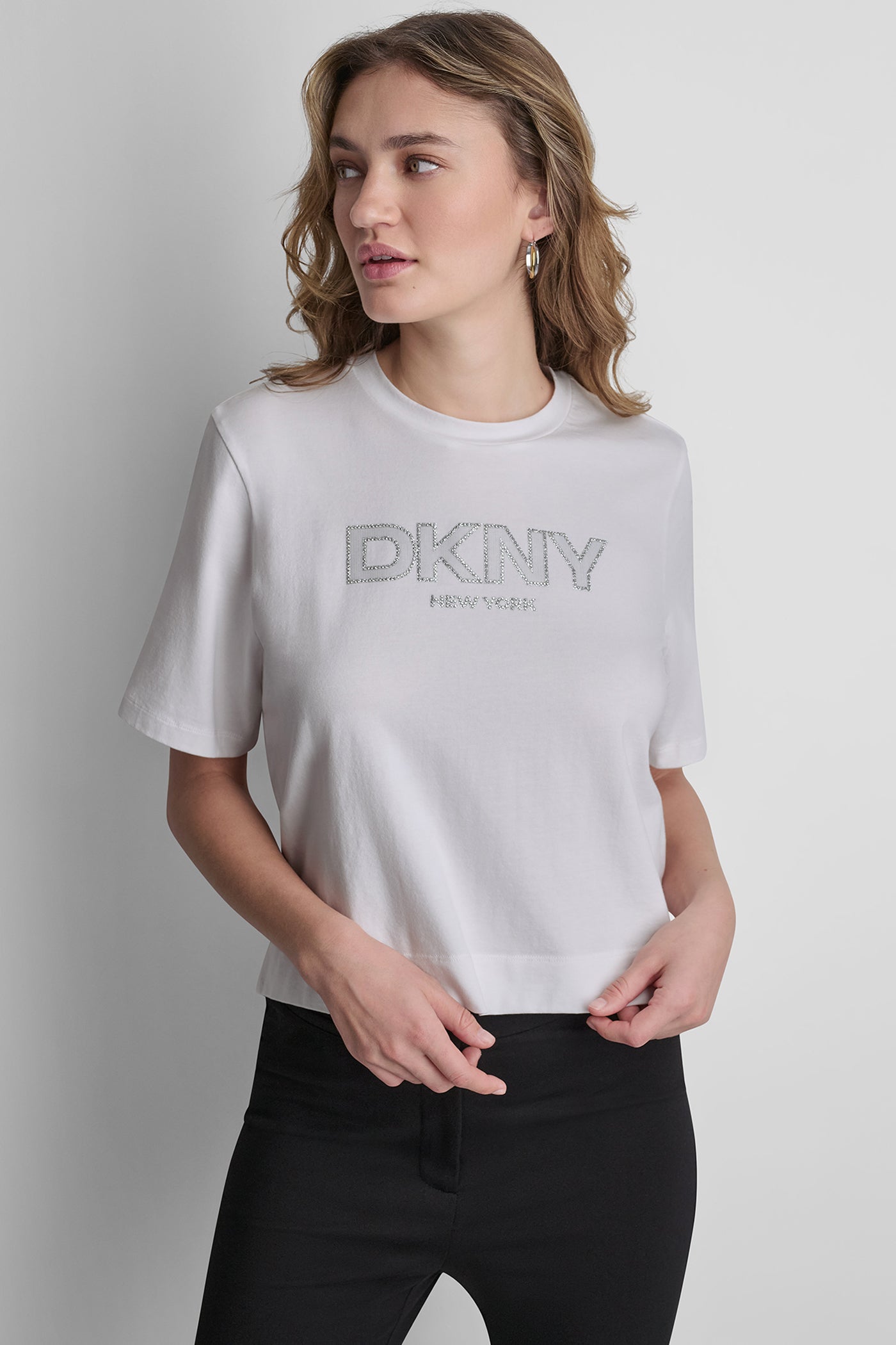 CRYSTAL BORDER LOGO GRAPHIC TEE View 1 | Women's Clearance CRYSTAL BORDER LOGO GRAPHIC TEE View 1 | Women's Clearance