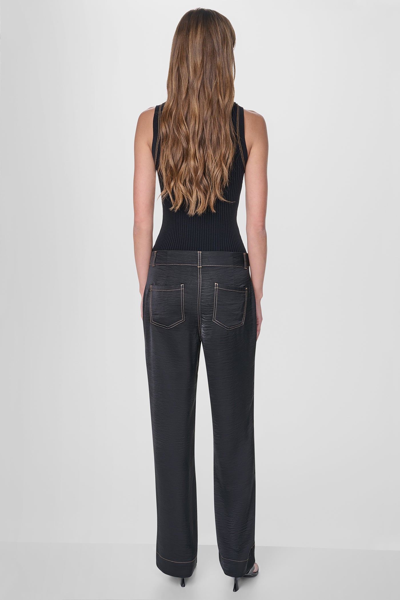 TOP STITCH STRAIGHT LEG PANT VIEW 2